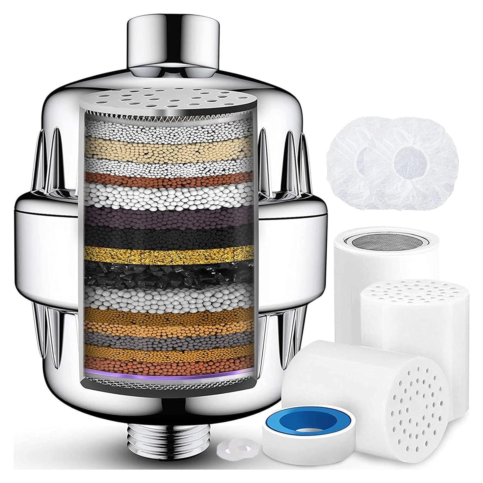 Filtro de Ducha VeoryFly 20 Etapas con Vitamina C y 3 Cartuchos