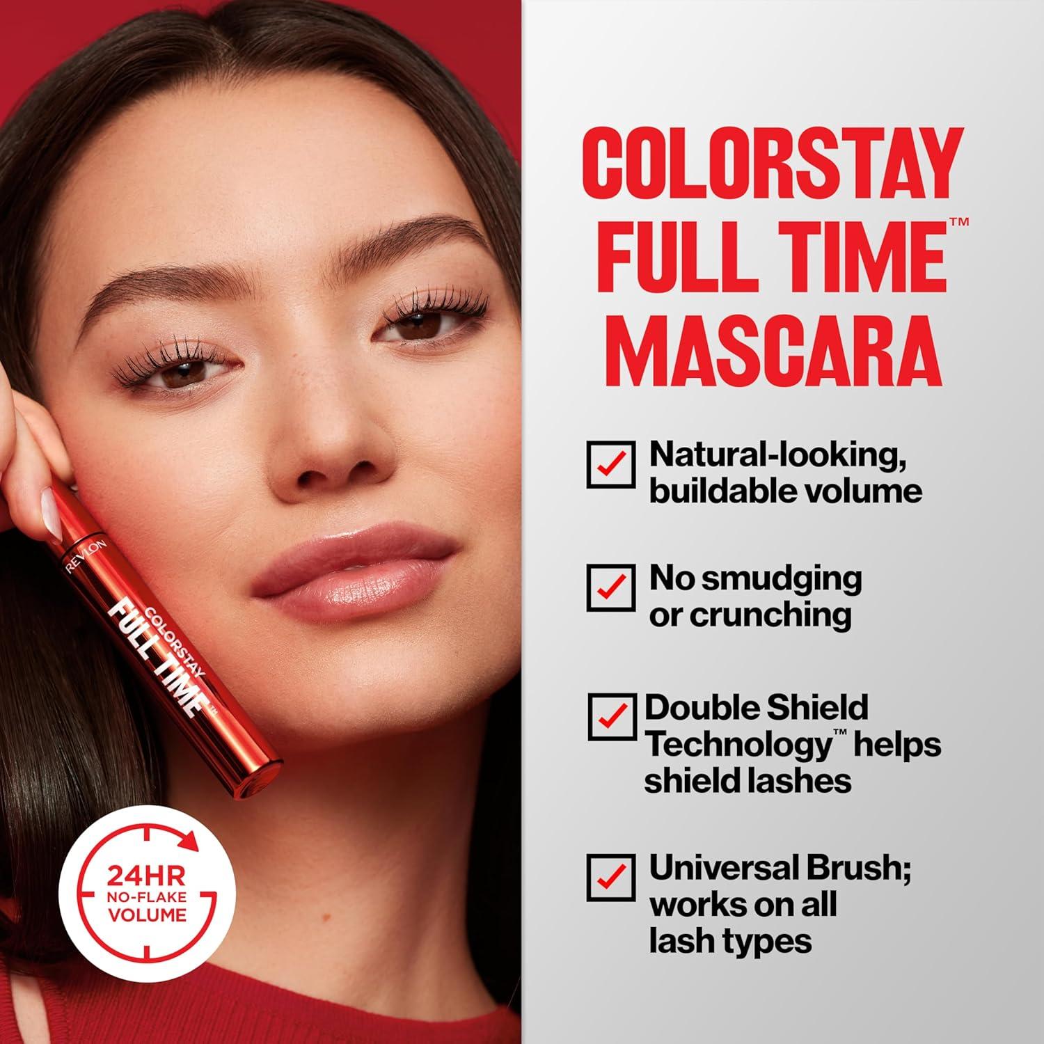 Máscara Revlon ColorStay Full Time 401 Negro 30g Volumen 24h