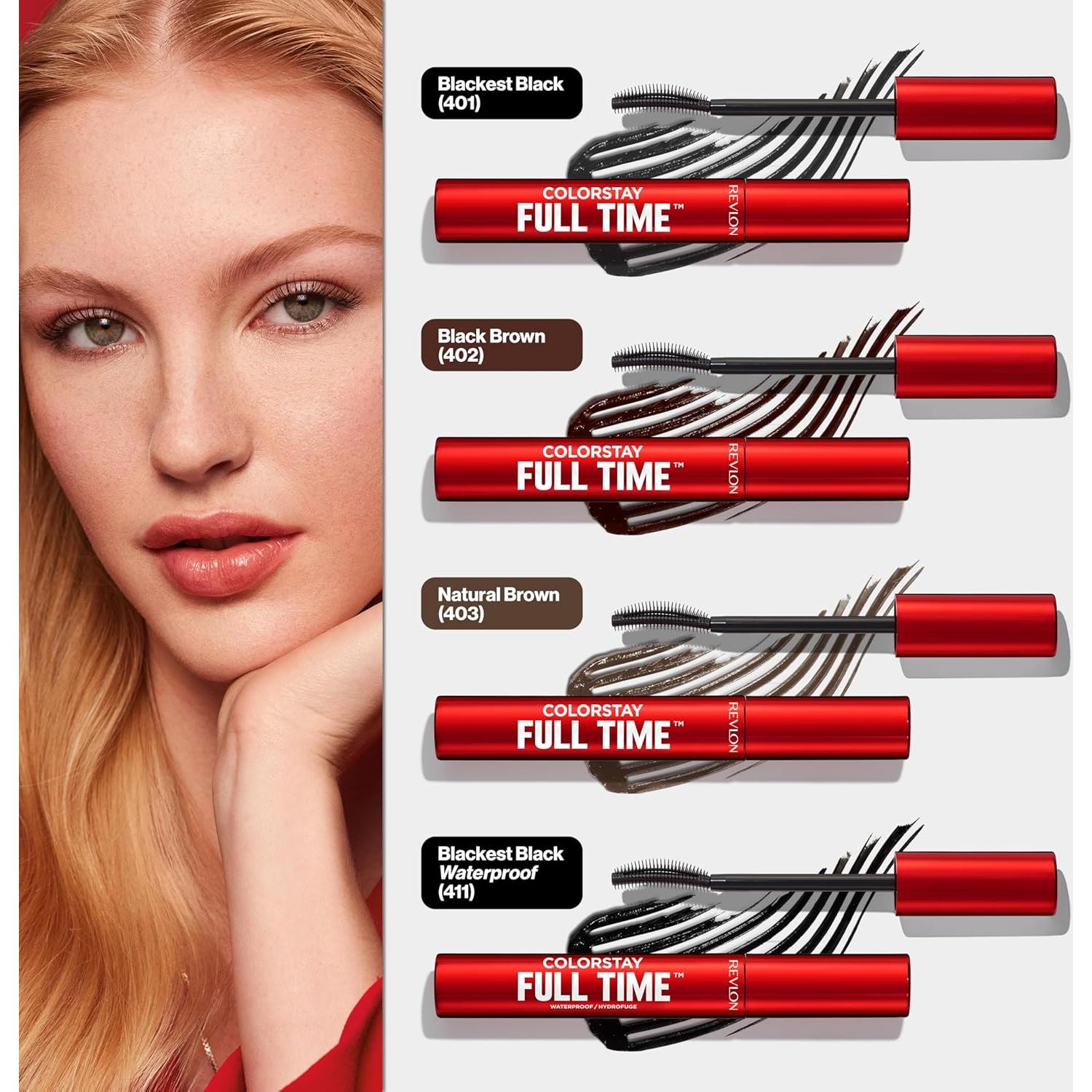 Máscara Revlon ColorStay Full Time 401 Negro 30g Volumen 24h