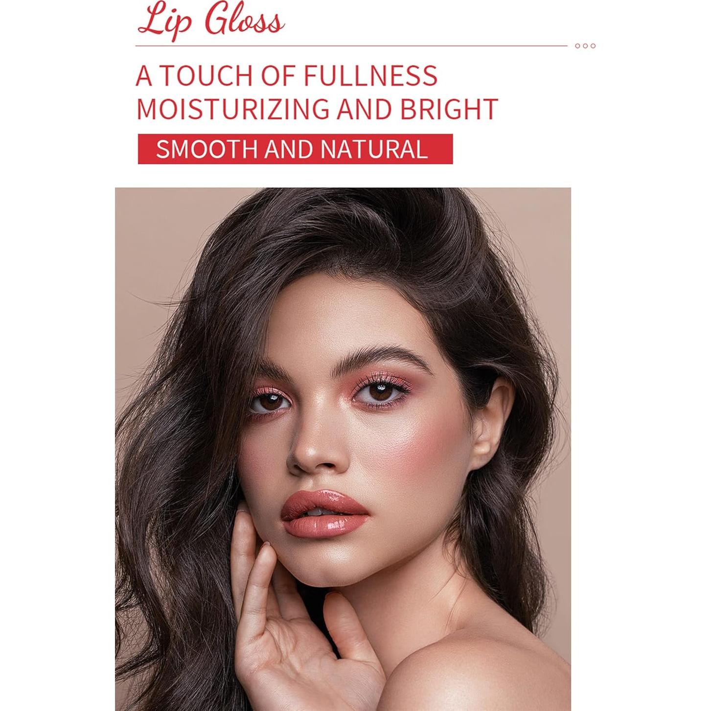 Set de Brillo Labial Hidratante MAEPEOR 6PCS Nude Neutro