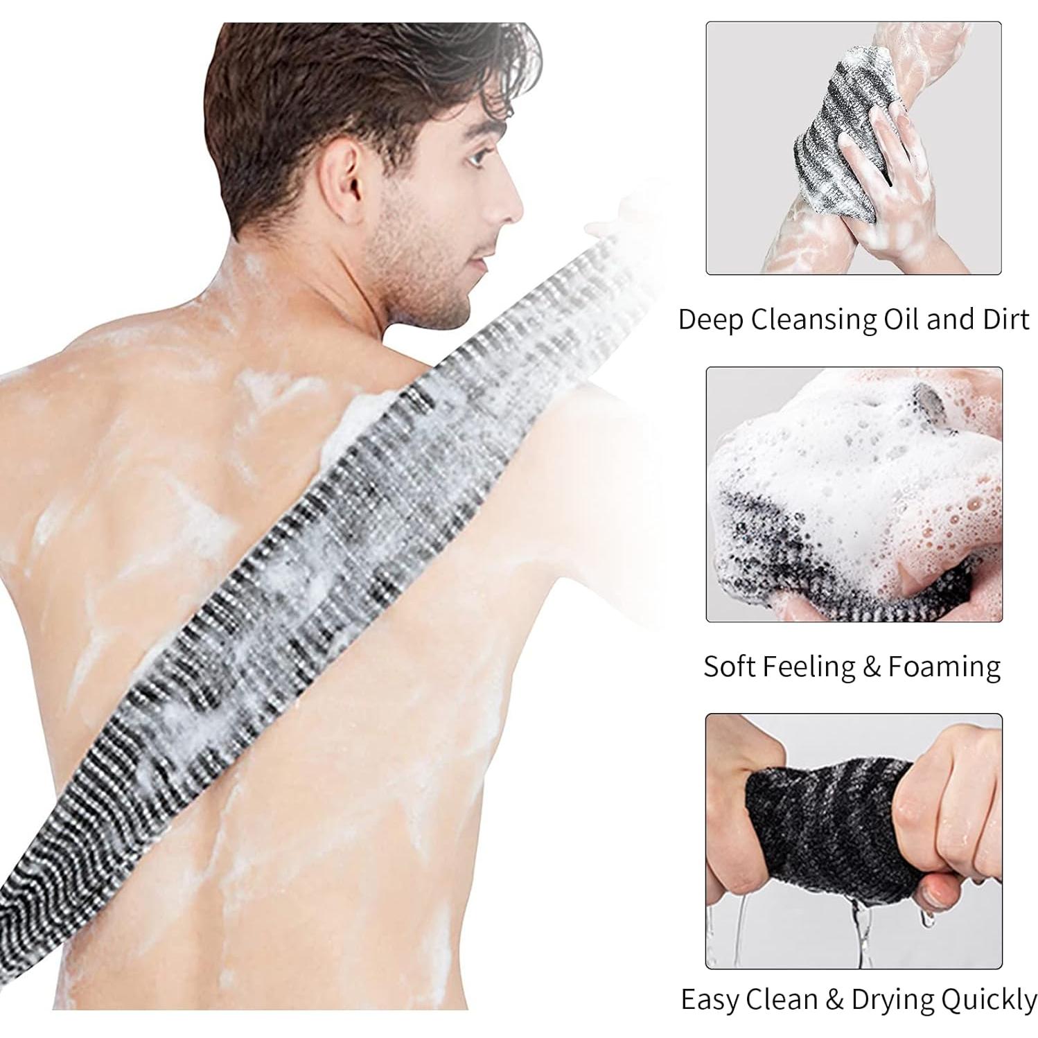 Toalla Exfoliante Yiclick 2 Pack - 101.6 cm, Negra