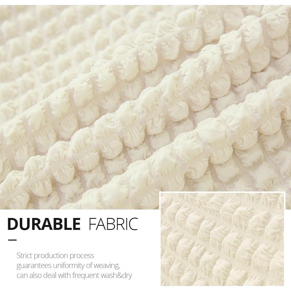 Funda de Sofá Loveseat NICEEC Beige 2 Asientos Alta Elasticidad