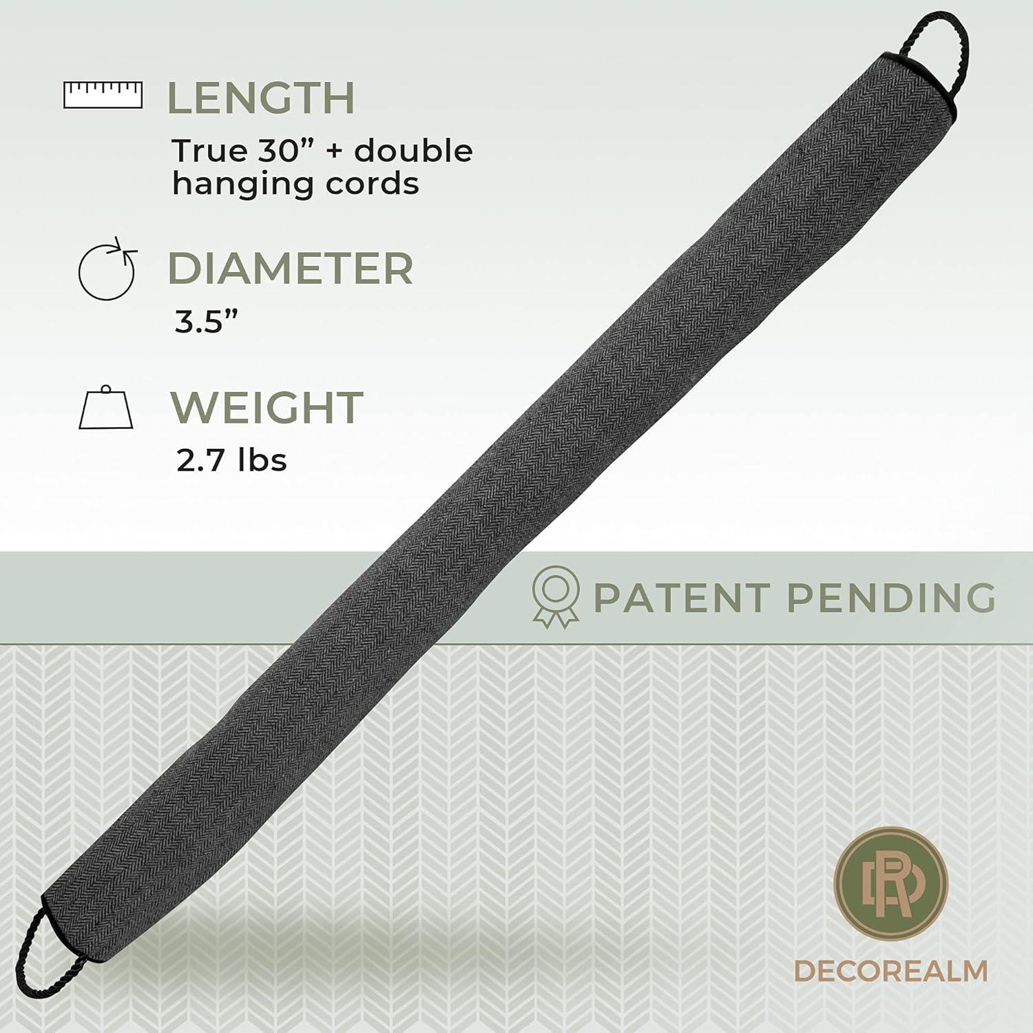 Tope de puerta pesado DECOREALM 76.2 cm a prueba de sonido