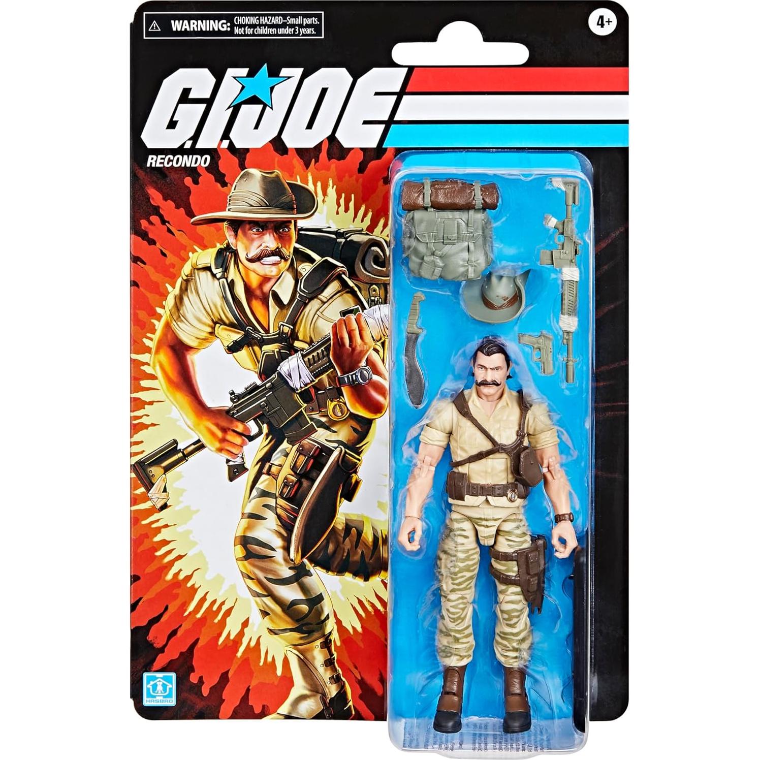 Figura de Acción G.I. Joe Recondo 15 cm con 7 Accesorios