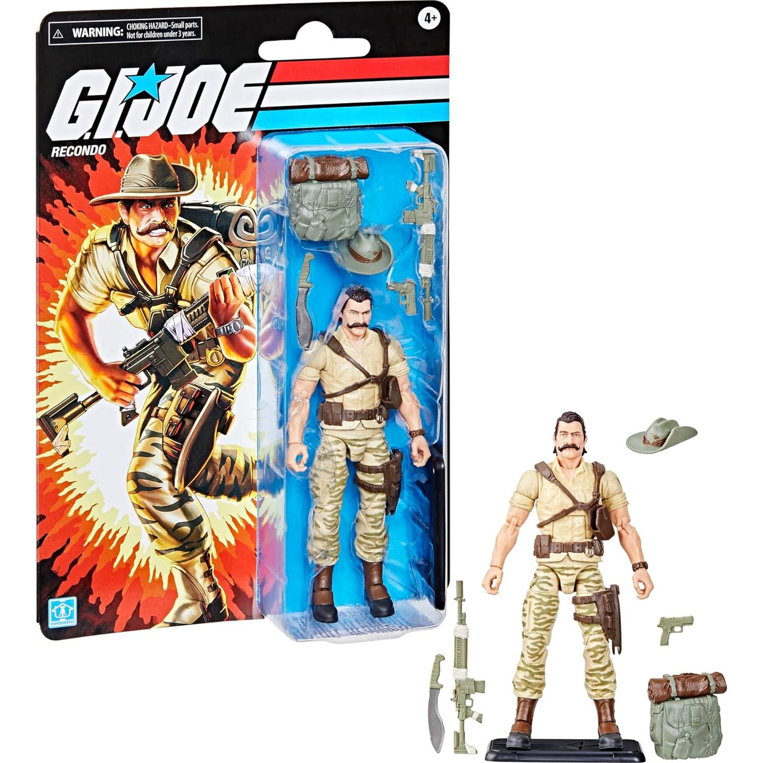 Figura de Acción G.I. Joe Recondo 15 cm con 7 Accesorios