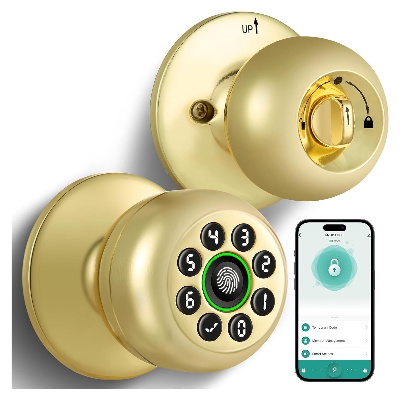 Cerradura Inteligente KLLOQUE K10plus con Huella Dactilar y App