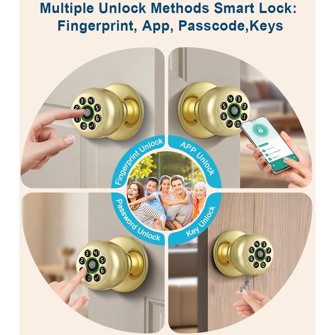 Cerradura Inteligente KLLOQUE K10plus con Huella Dactilar y App