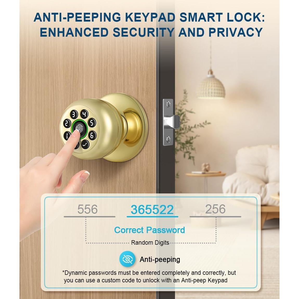 Cerradura Inteligente KLLOQUE K10plus con Huella Dactilar y App