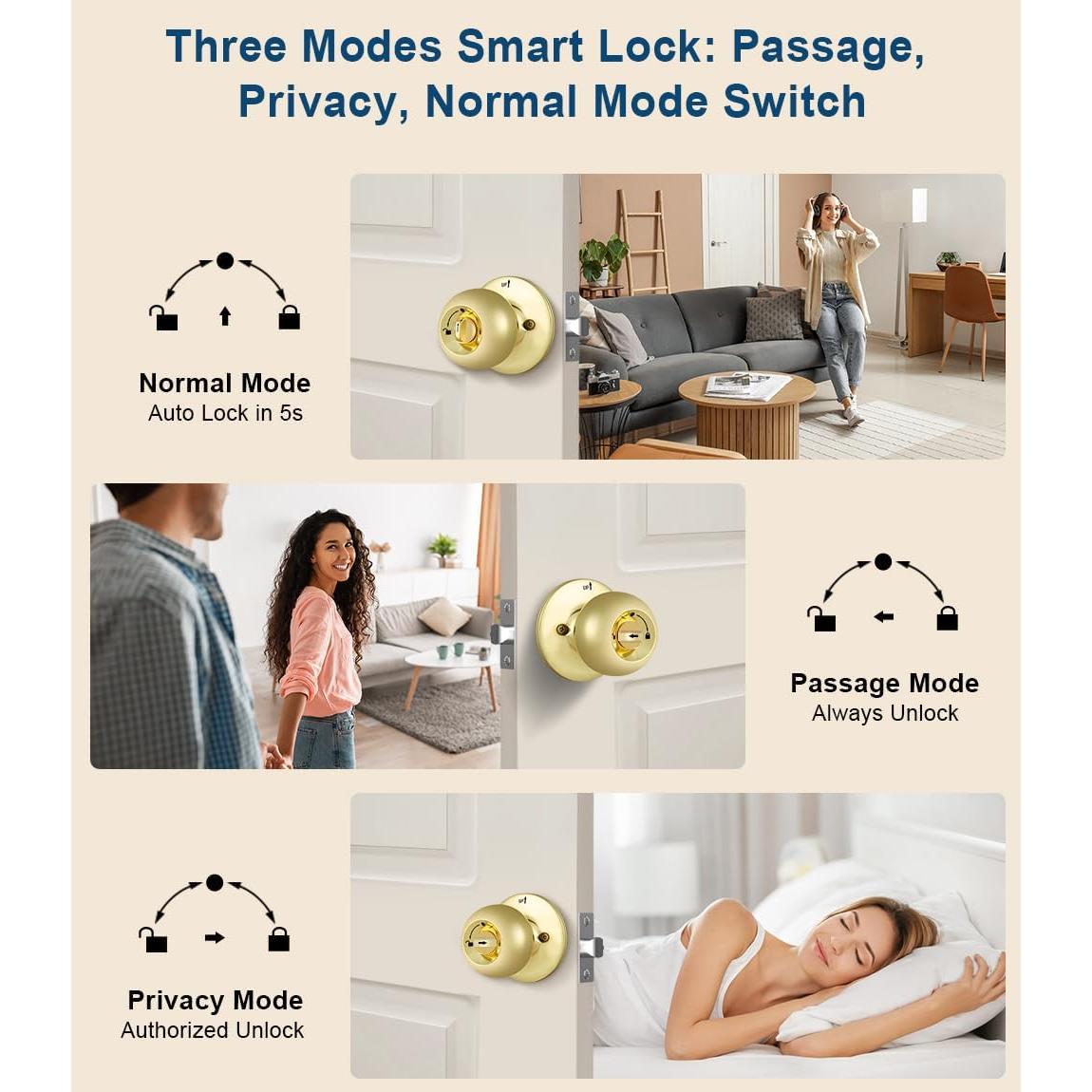 Cerradura Inteligente KLLOQUE K10plus con Huella Dactilar y App