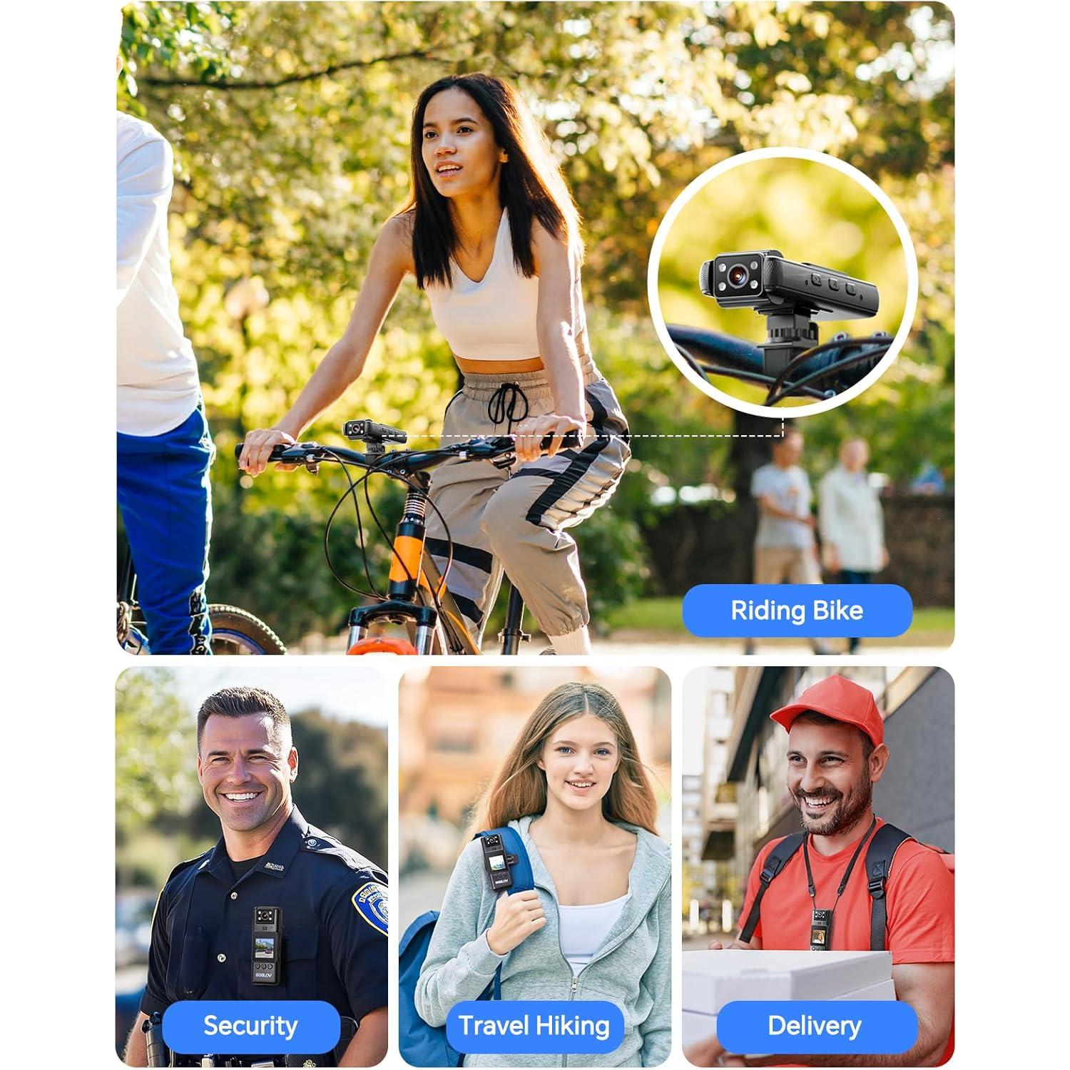 Cámara Corporal BOBLOV A23 1080P con 9 Horas de Batería