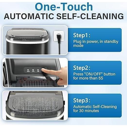 YSSOA Fabricador de Hielo Encimera 11.79 kg 9 Cubos en 6 Min