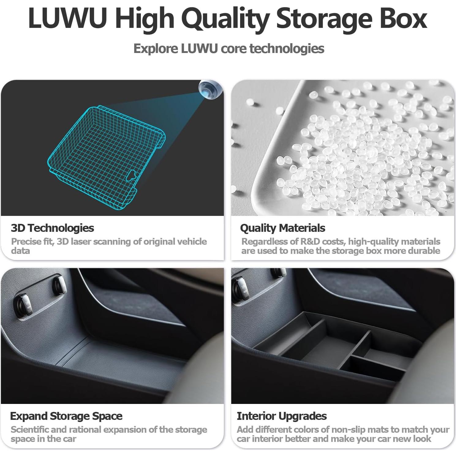 Organizador de Consola Central LUWU para Hyundai Palisade 2020-2025