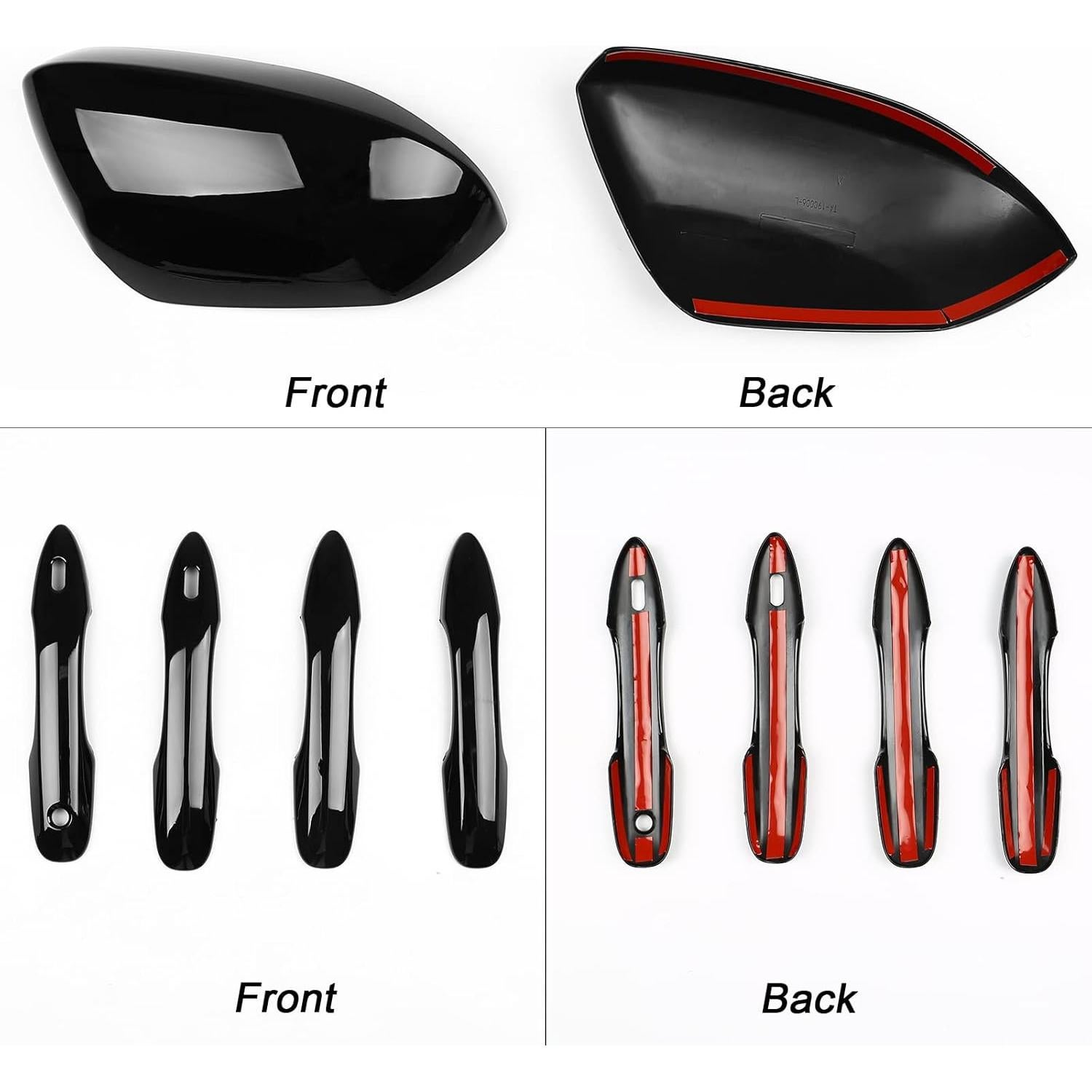 Cubiertas de Espejo y Tapas de Manija Sportuli para Toyota Corolla 2020-2025