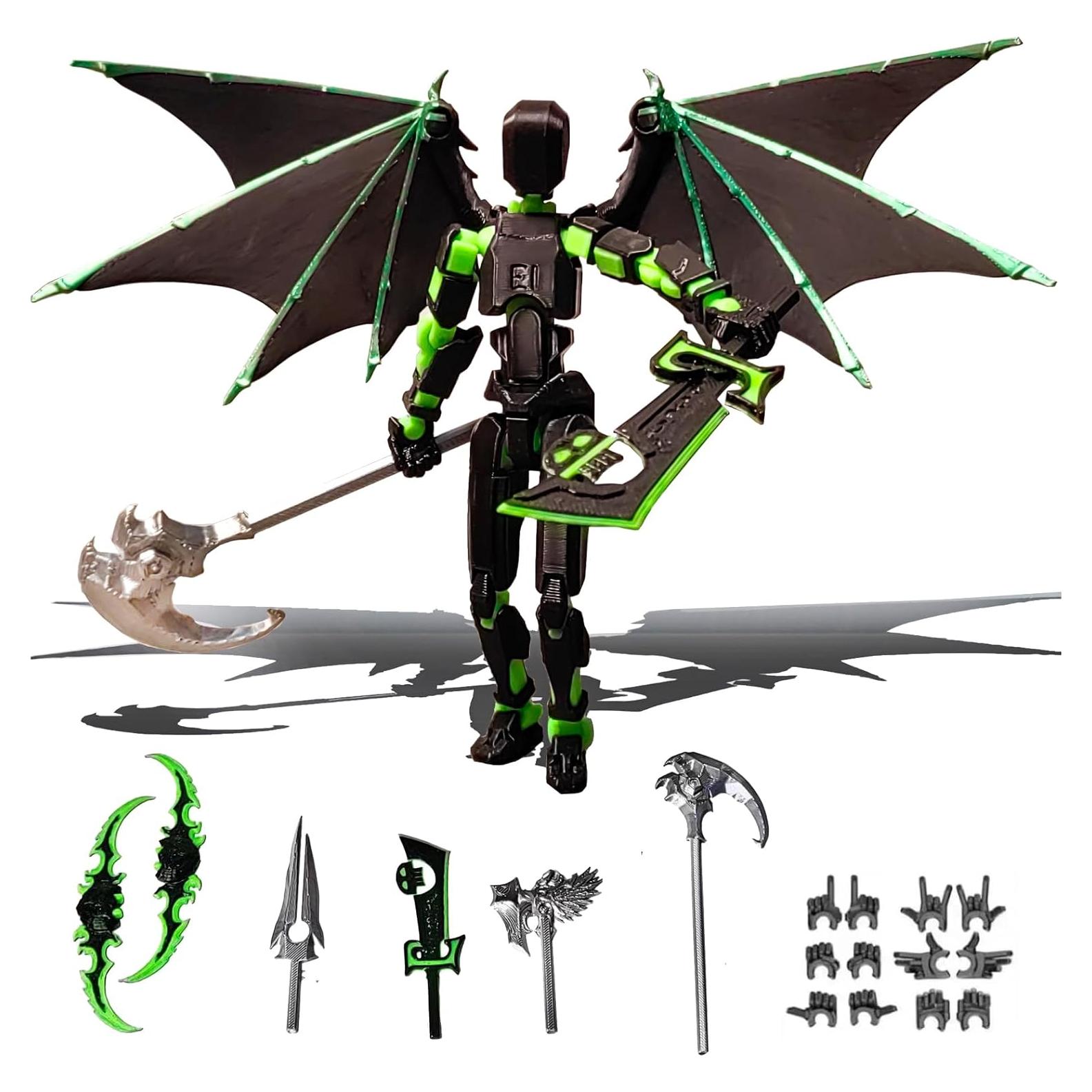 Conjunto de Figuras de Acción T13 Robot Articulado Verde