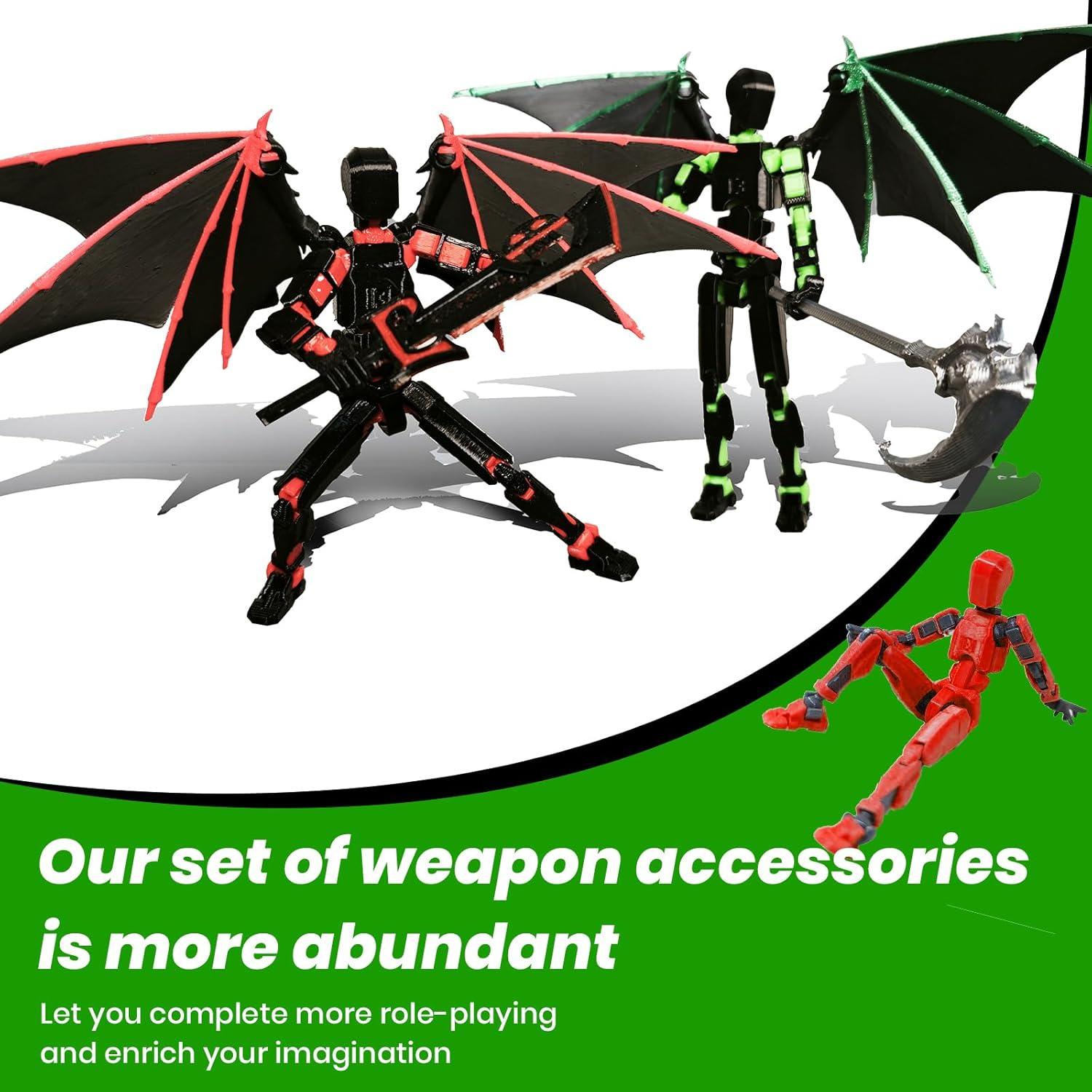 Conjunto de Figuras de Acción T13 Robot Articulado Verde