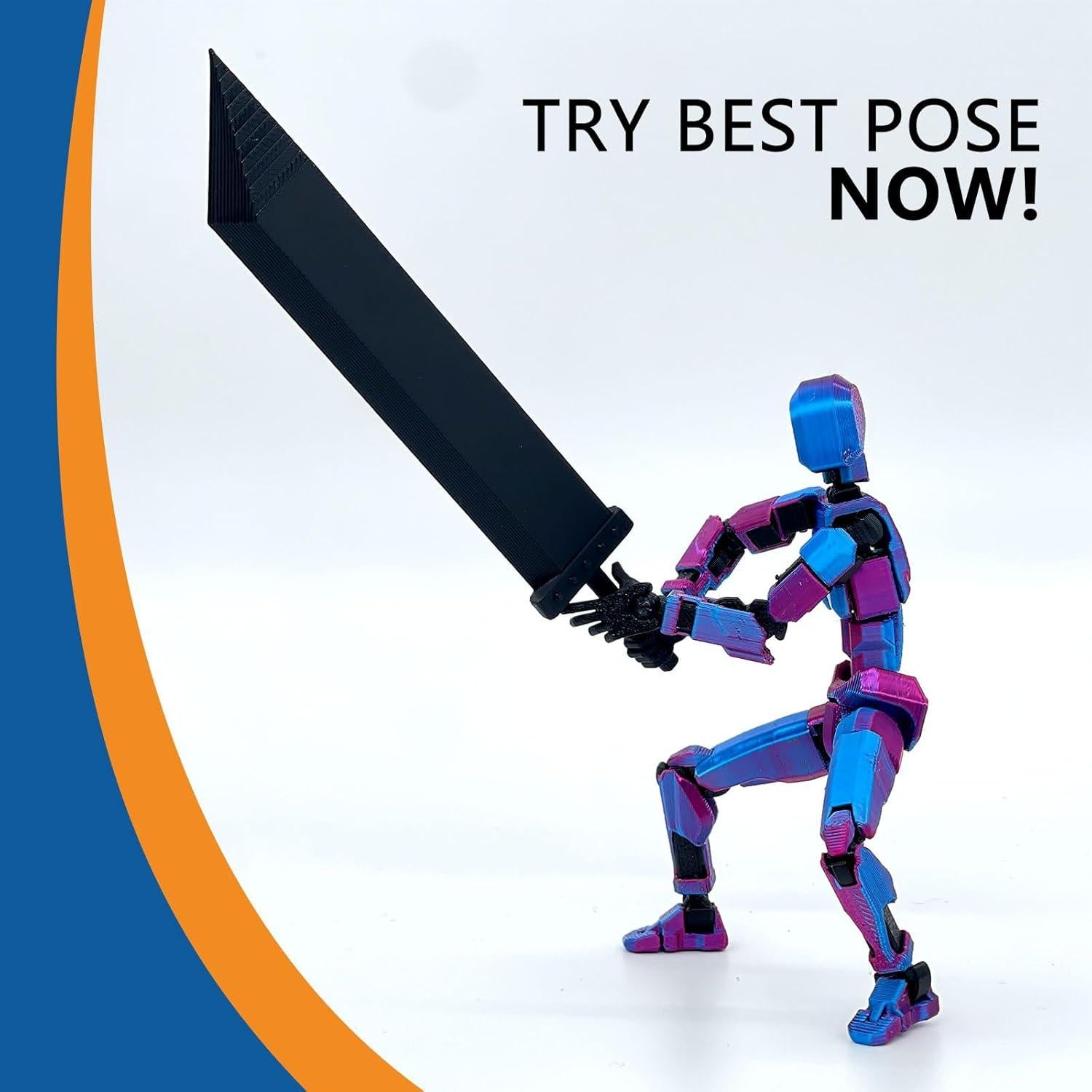 Figura de Acción T13 Deeplus 14 cm Multi-Articulada Púrpura