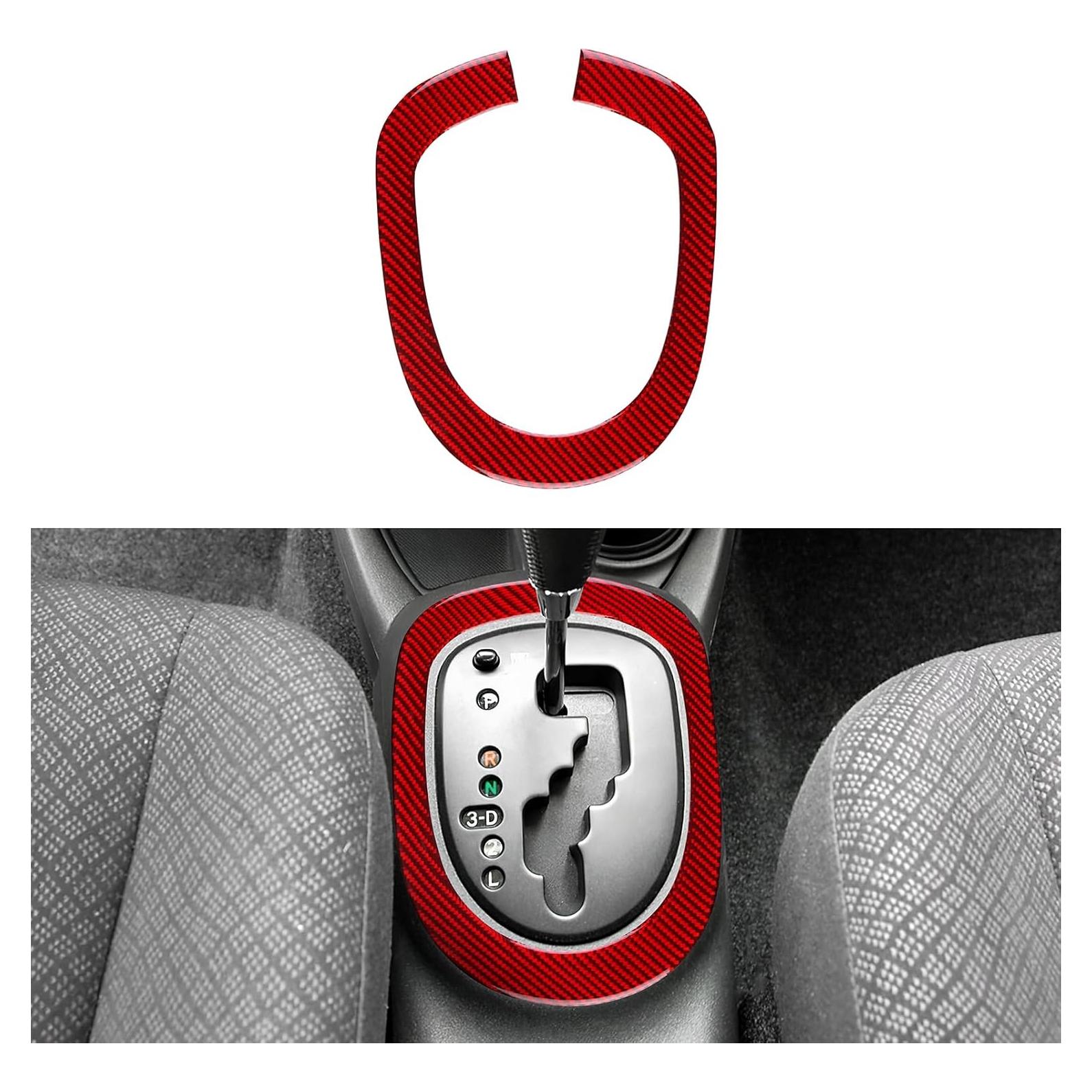 Cubierta de Cambio Automático FXETRNL para Toyota Yaris 2006-2011 - Carbono Rojo