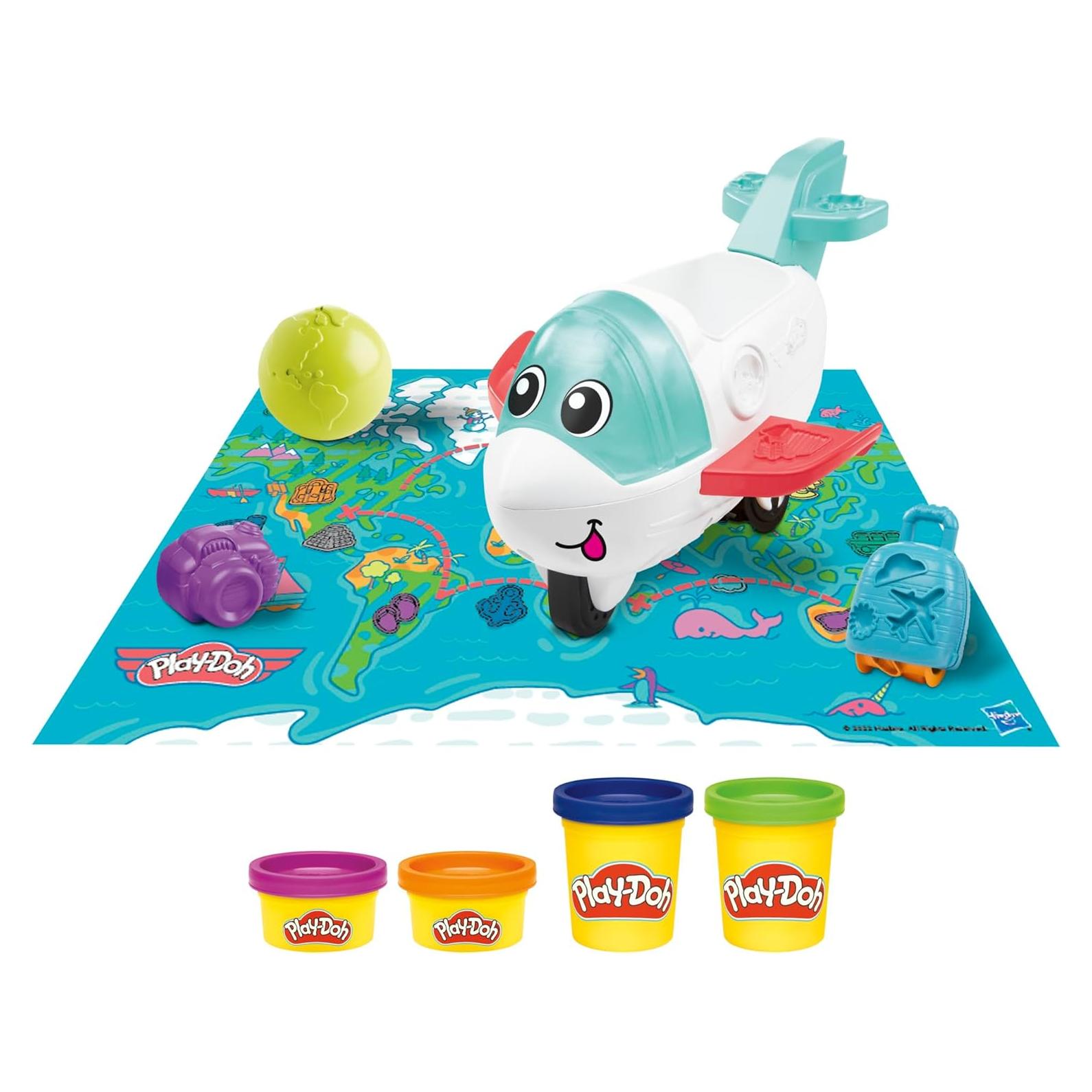 Juego de Inicio Explorador de Aviones Play-Doh con Accesorios