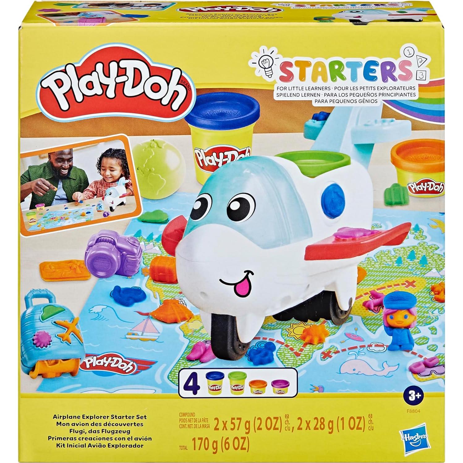 Juego de Inicio Explorador de Aviones Play-Doh con Accesorios