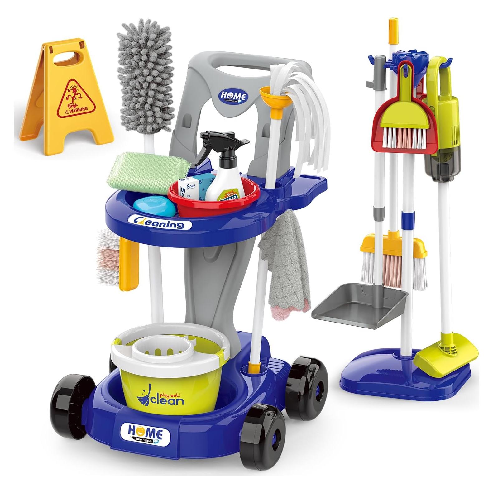 Juego de Limpieza para Niños Zaddgiuuy 29 Piezas Azul