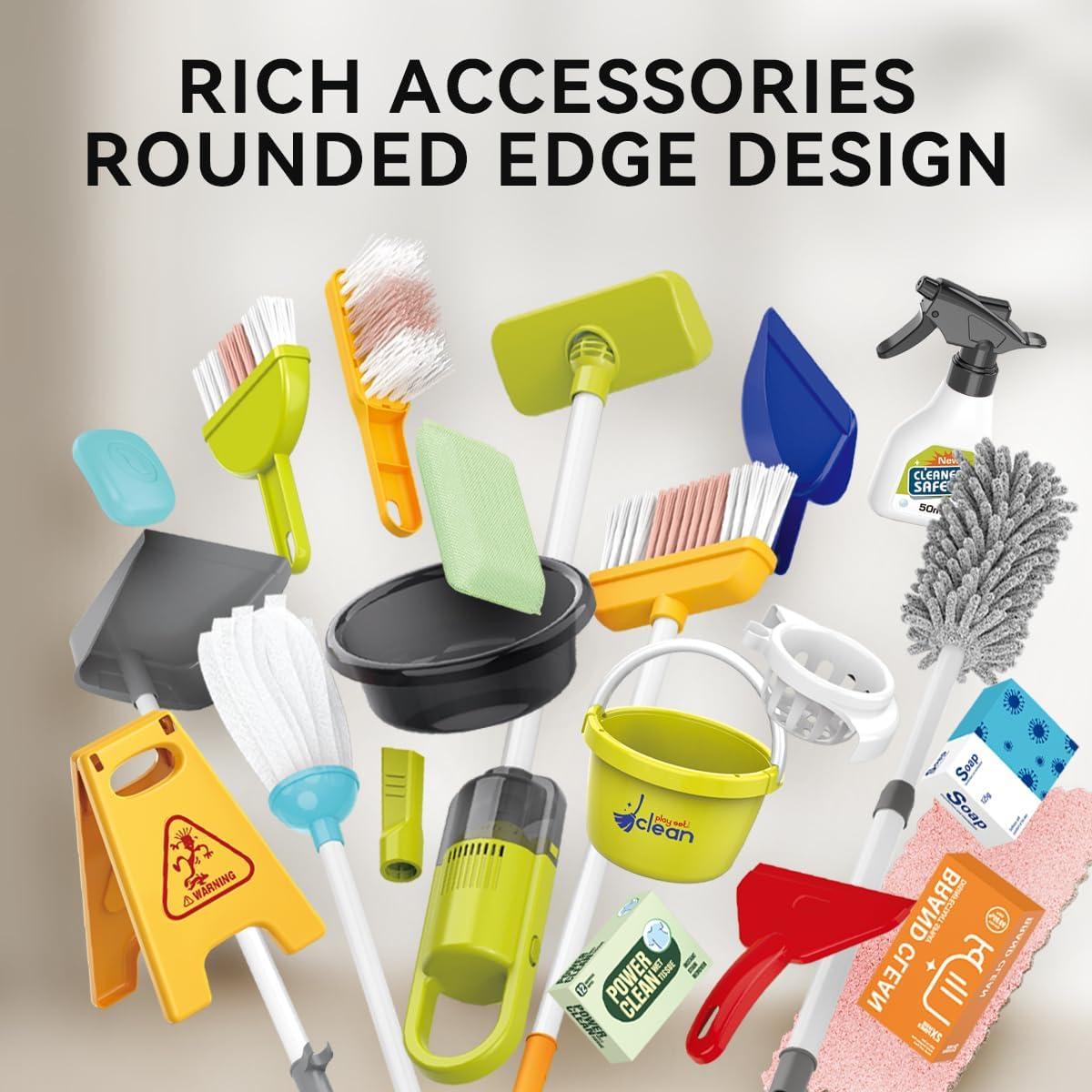 Juego de Limpieza para Niños Zaddgiuuy 29 Piezas Azul