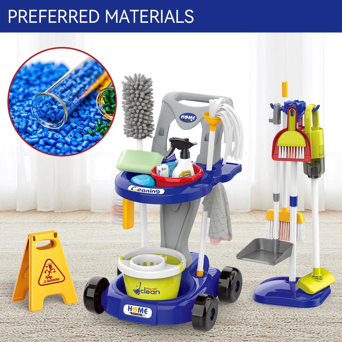 Juego de Limpieza para Niños Zaddgiuuy 29 Piezas Azul