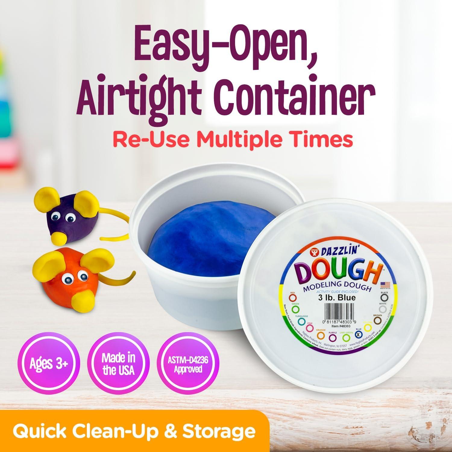 Masa de Modelar Hygloss Dazzlin' Dough 1,36 kg Azul