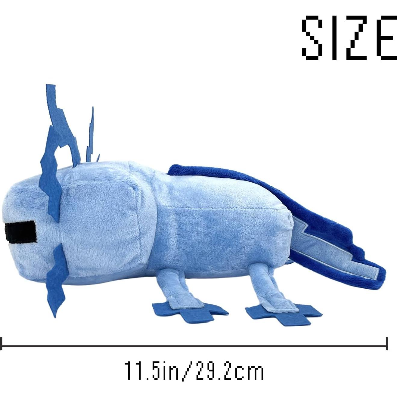 Juguete de Peluche Axolote Azul XSLWAN - Almohada Suave 10.2 cm