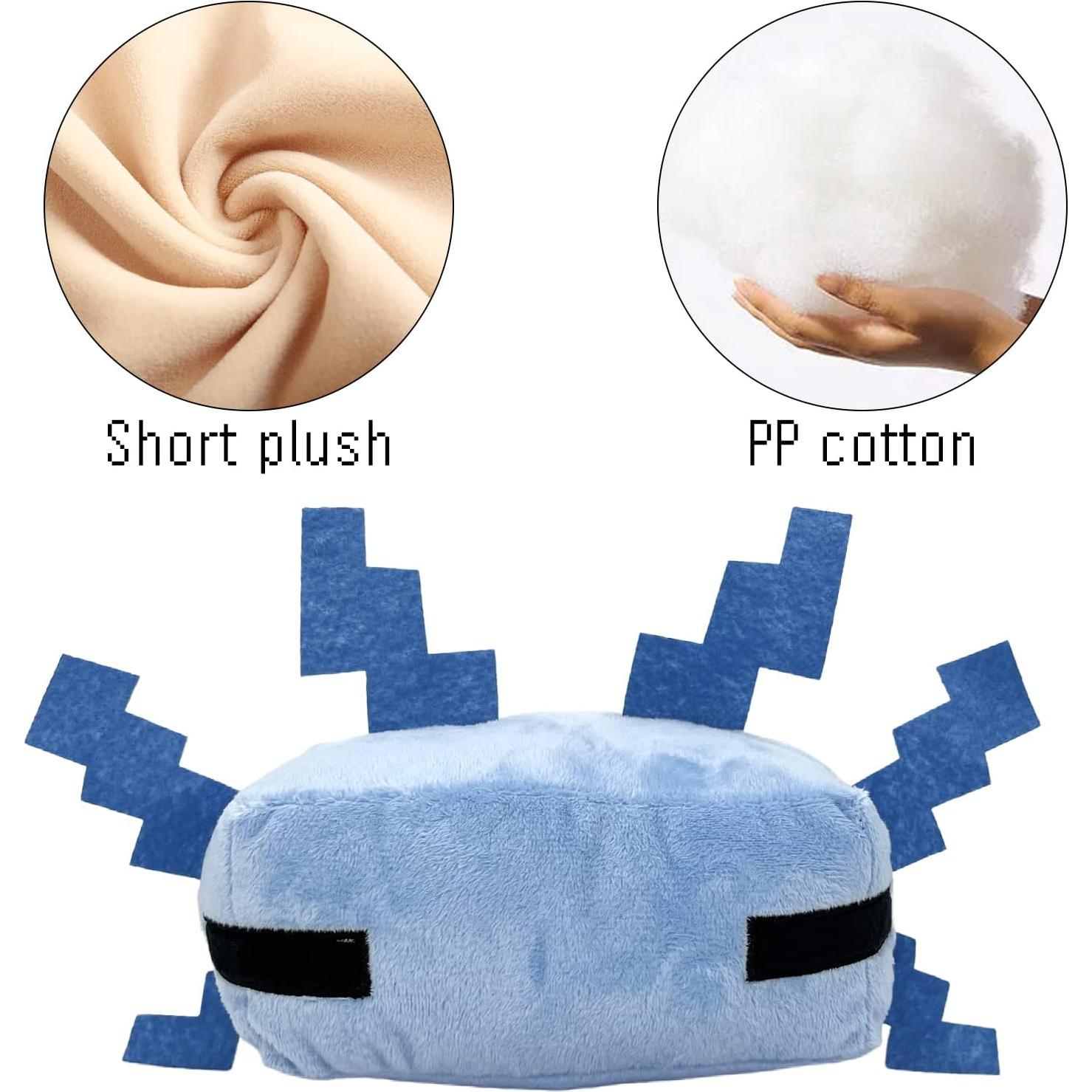 Juguete de Peluche Axolote Azul XSLWAN - Almohada Suave 10.2 cm