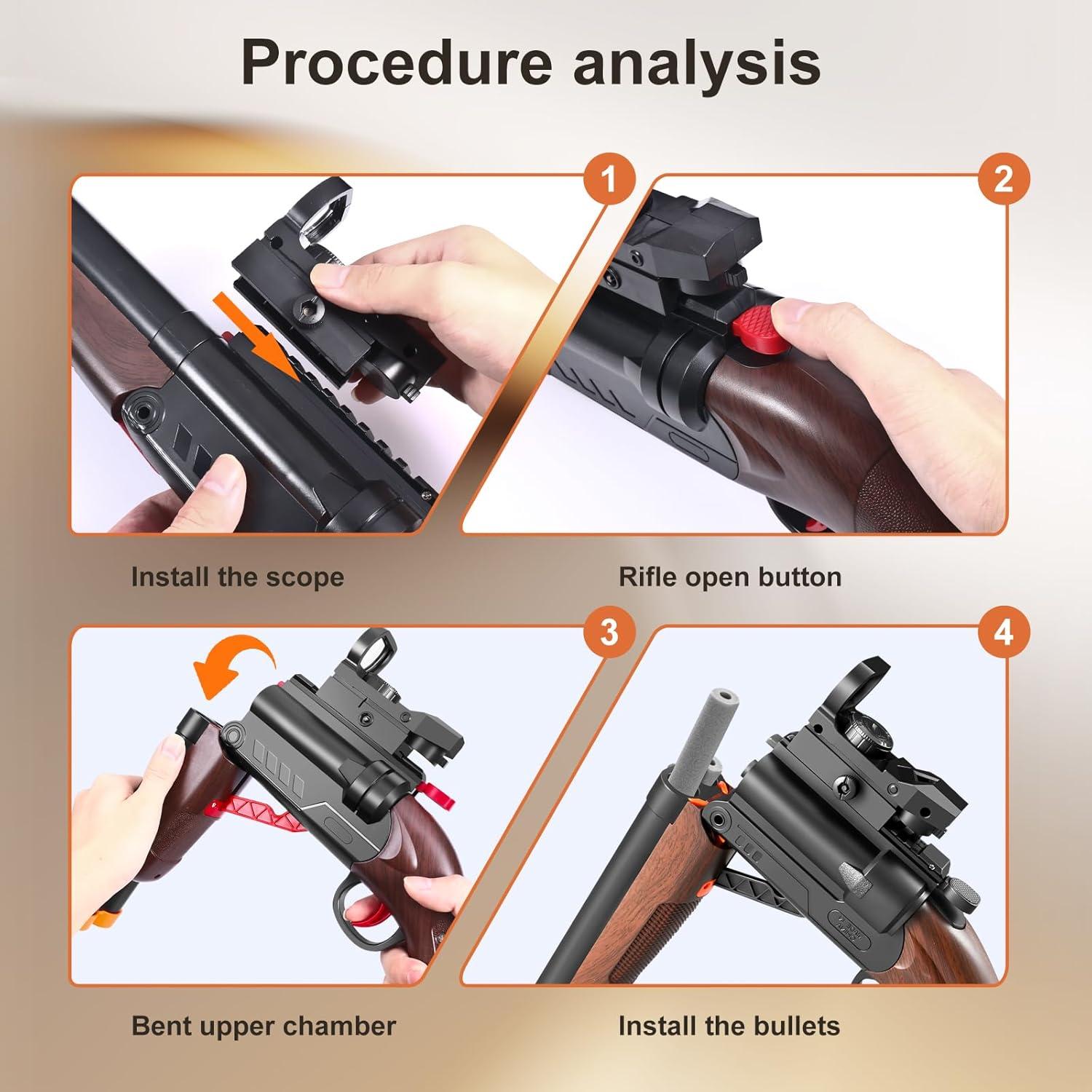 Escopeta de Juguete Doble Caño Amazing Astral Boundary 20 Balas