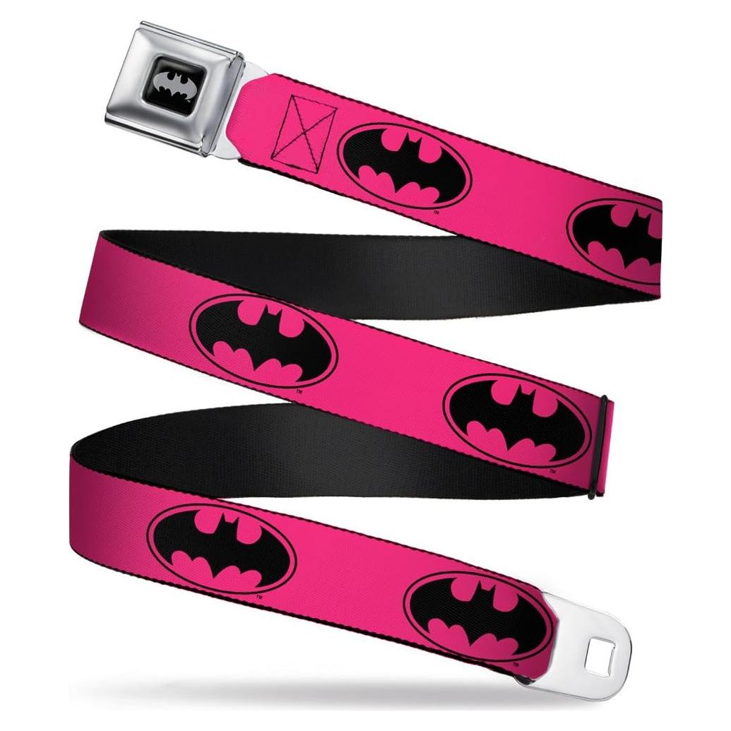 Cinturón de Seguridad Buckle-Down Batman Fucsia/Negro 2.54 cm Ancho 51-91 cm Largo