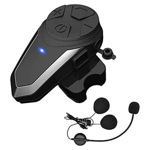 Motorcycle Bluetooth Headset BT-S3NS 1000m Motorcycle Helmet Bluetooth Radio Intercom Wireless Interphone to 2-3 Riders (Waterproof/Handsfree/Stereo Music/FM Radio/GPS/MP3 (1 Pack)