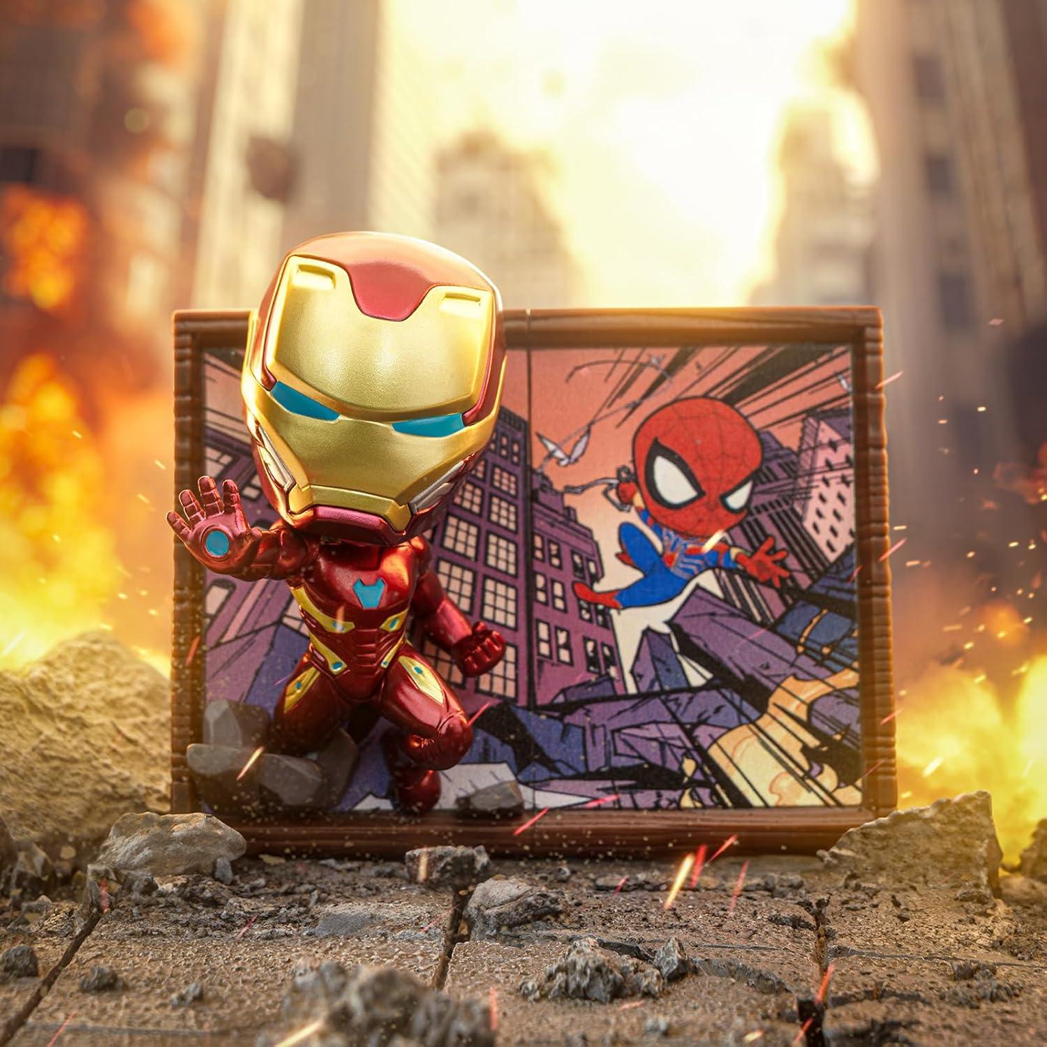 POP MART Disney Marvel Photo Frame Series Figures, Disney Marvel Blind Box Figures, Random Design Action Figures Collectible Toys Home Decorations, Holiday Birthday Gifts, Whole Set