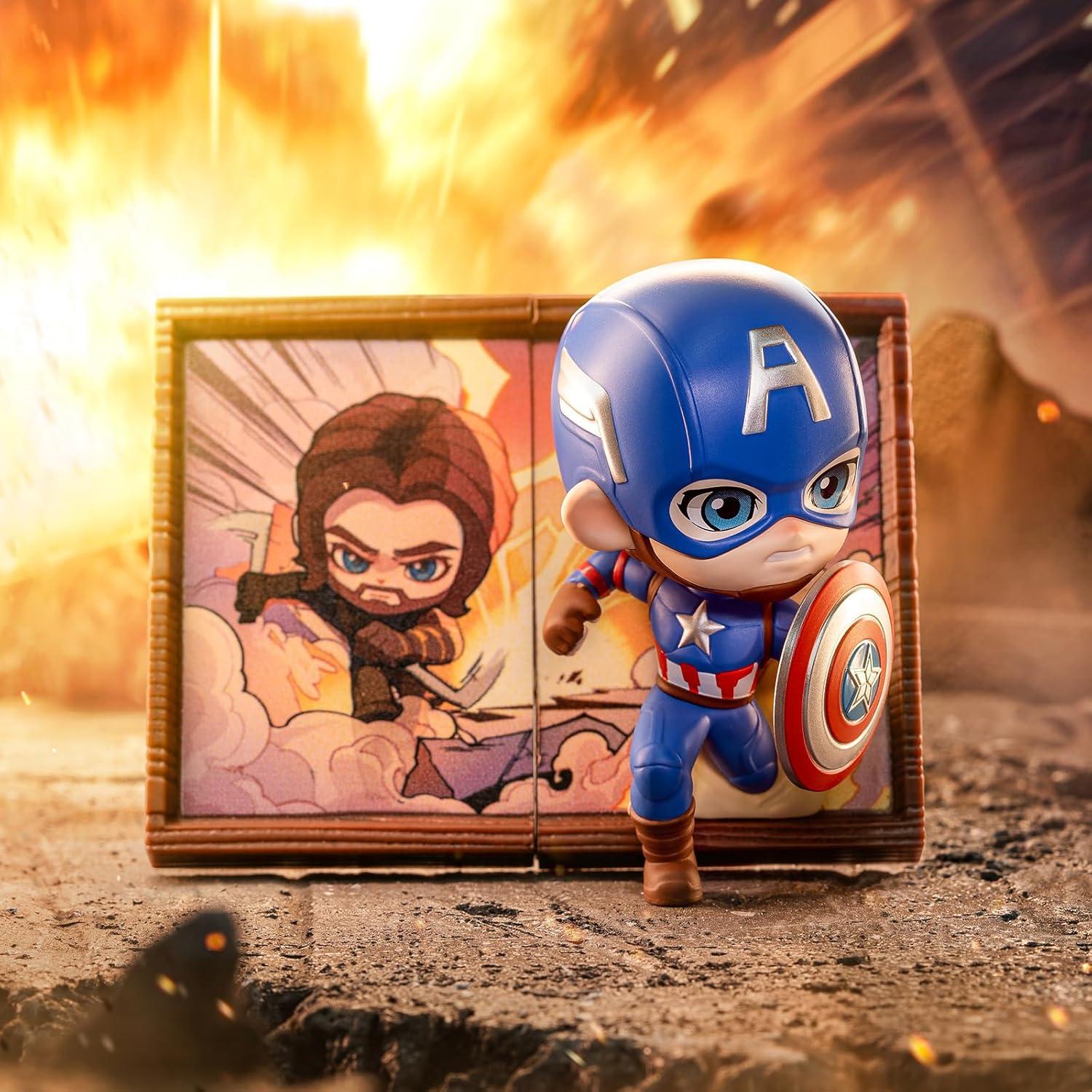 POP MART Disney Marvel Photo Frame Series Figures, Disney Marvel Blind Box Figures, Random Design Action Figures Collectible Toys Home Decorations, Holiday Birthday Gifts, Whole Set