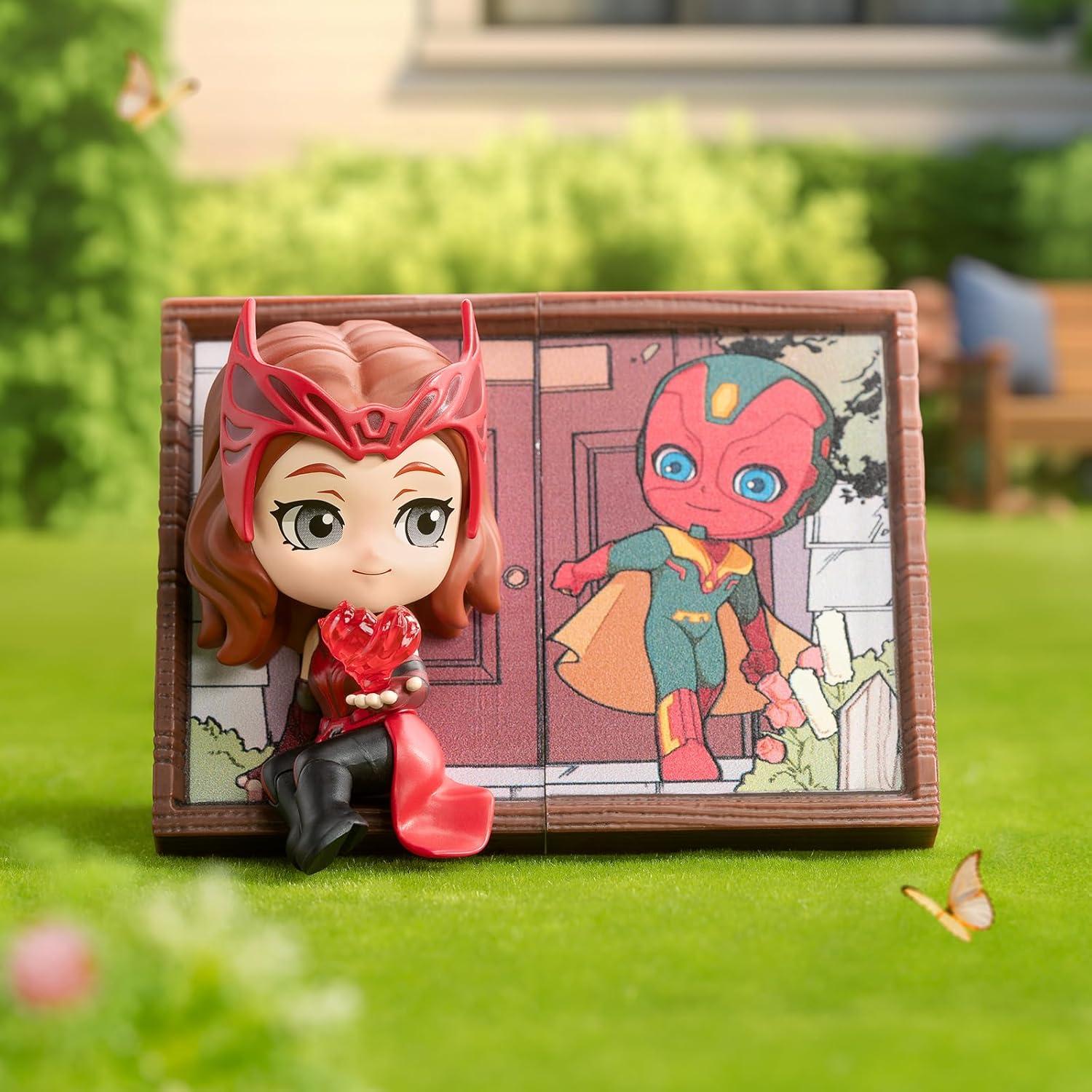 POP MART Disney Marvel Photo Frame Series Figures, Disney Marvel Blind Box Figures, Random Design Action Figures Collectible Toys Home Decorations, Holiday Birthday Gifts, Whole Set