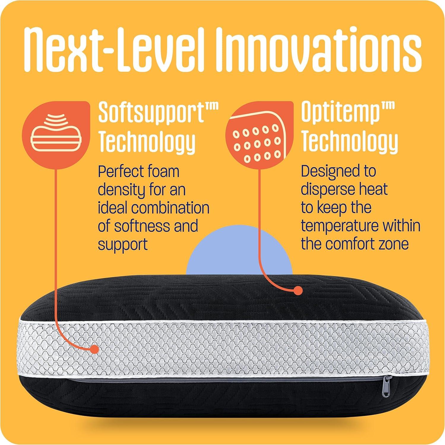 Almohada de Camping TCOMF para Niños 25x40 cm Espuma Memoria