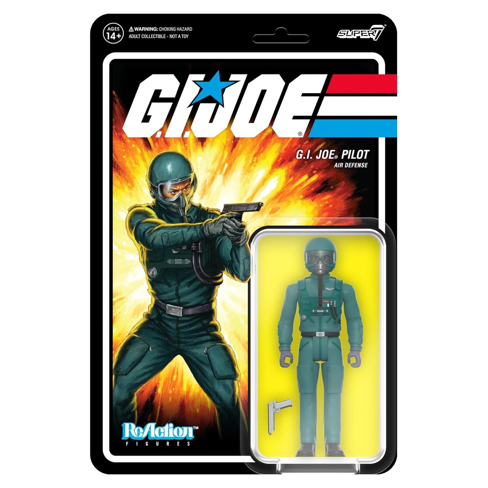 Figura de Acción G.I. Joe Super7 Piloto con Accesorios
