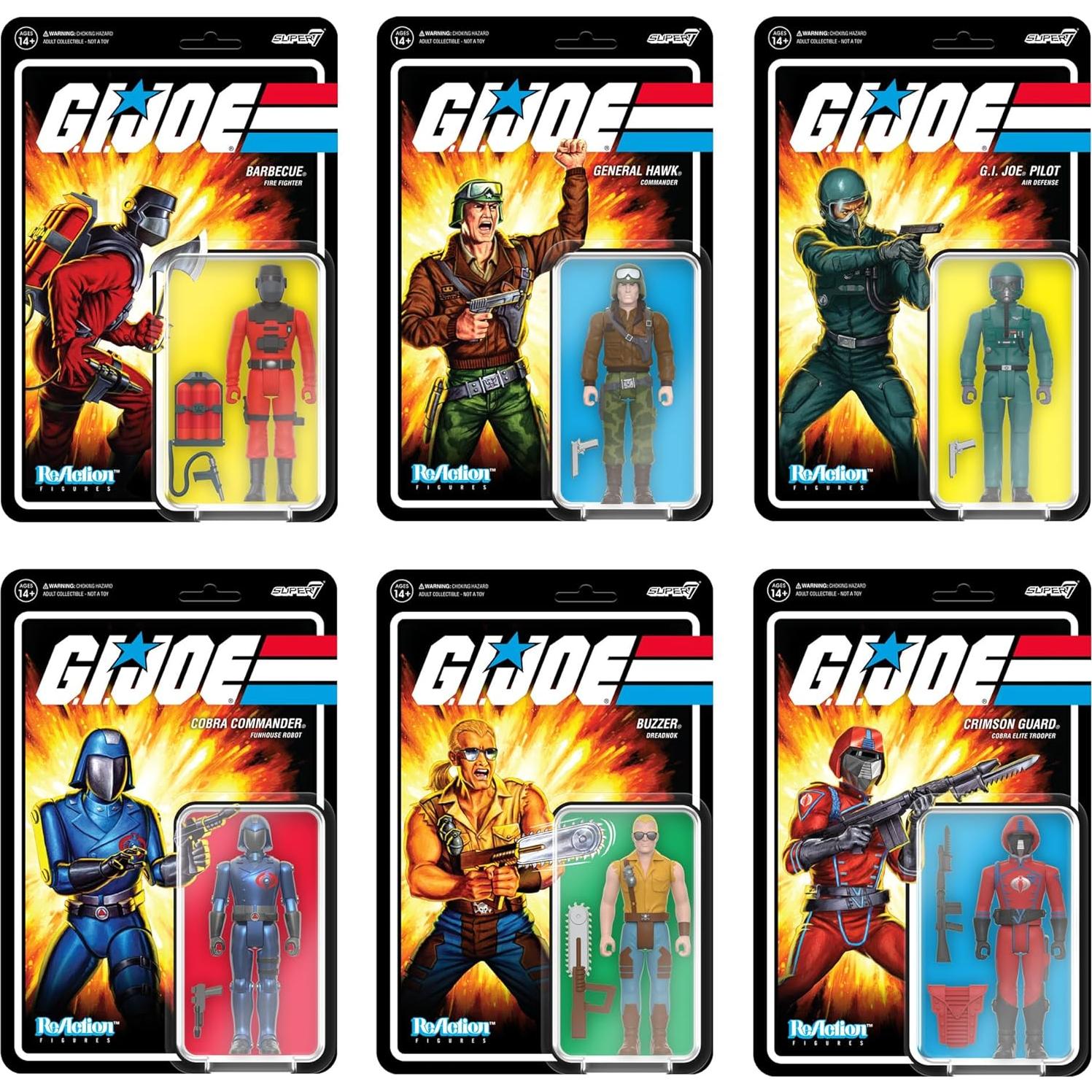 Figura de Acción G.I. Joe Super7 Piloto con Accesorios