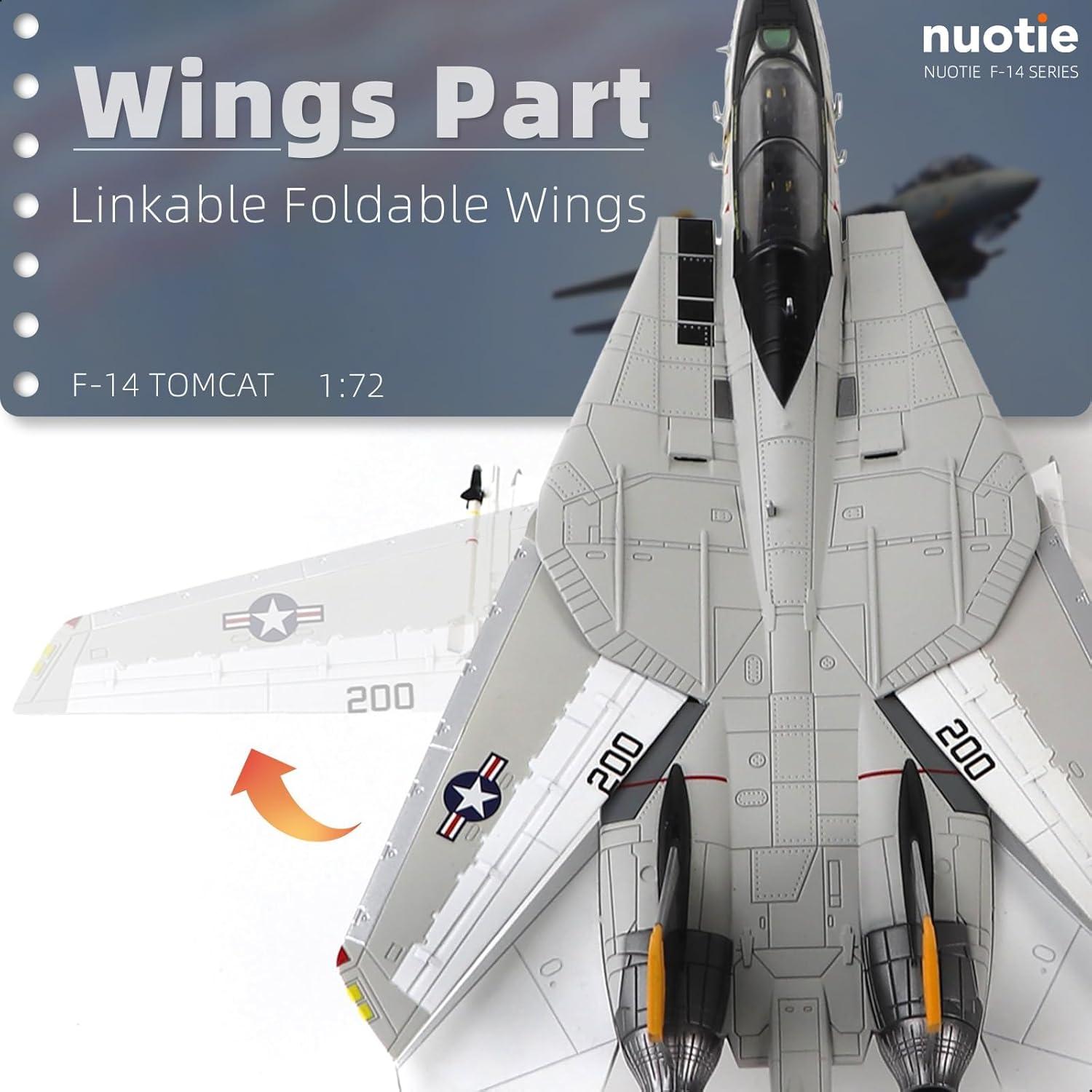 Modelo F-14 Tomcat 1/72 NUOTIE VF-84 Jolly Rogers Metal