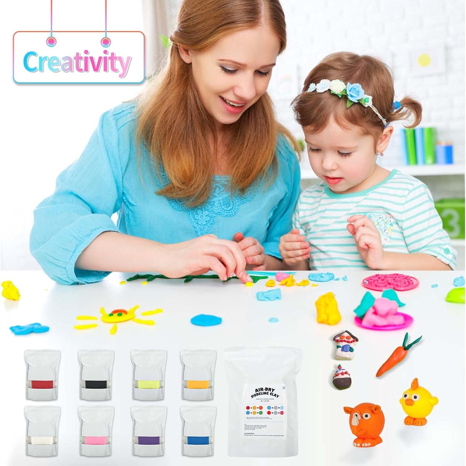 Arcilla Mágica para Modelar VANJETO 198 g Seca al Aire