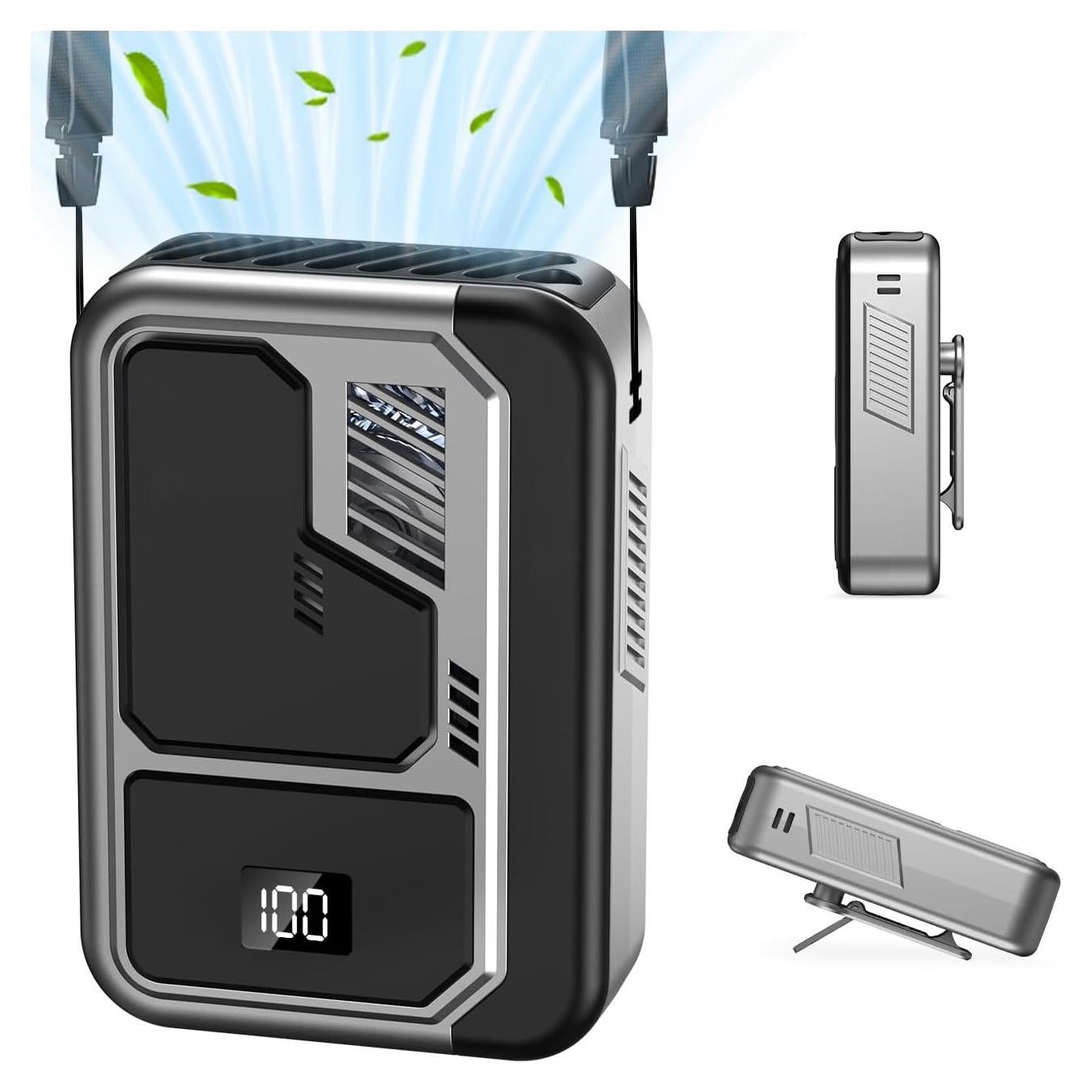 Ventilador de Cuello Portátil Andwing D23 Recargable 3 Velocidades