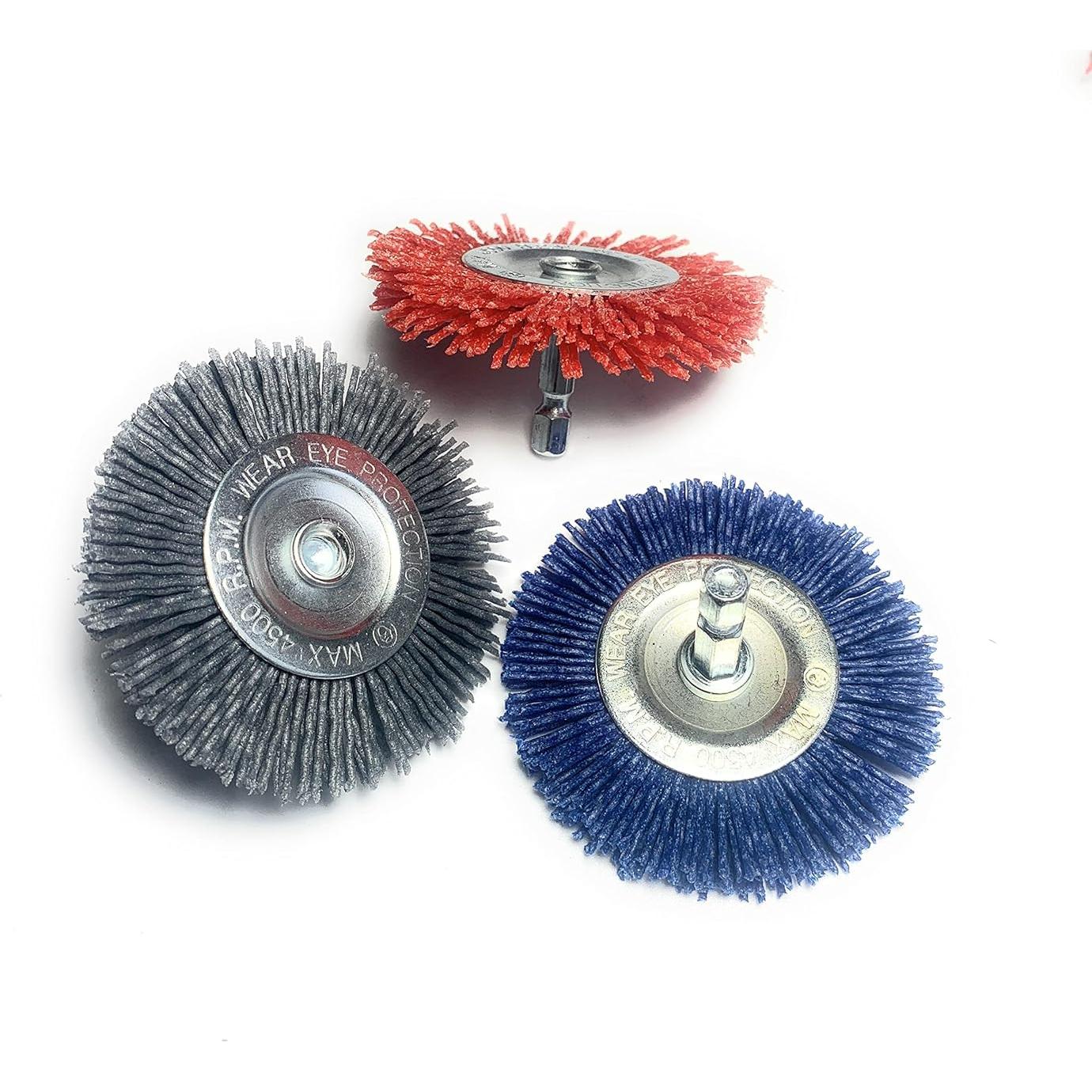 Set de cepillos abrasivos de nylon Signi 12 piezas 2.5"