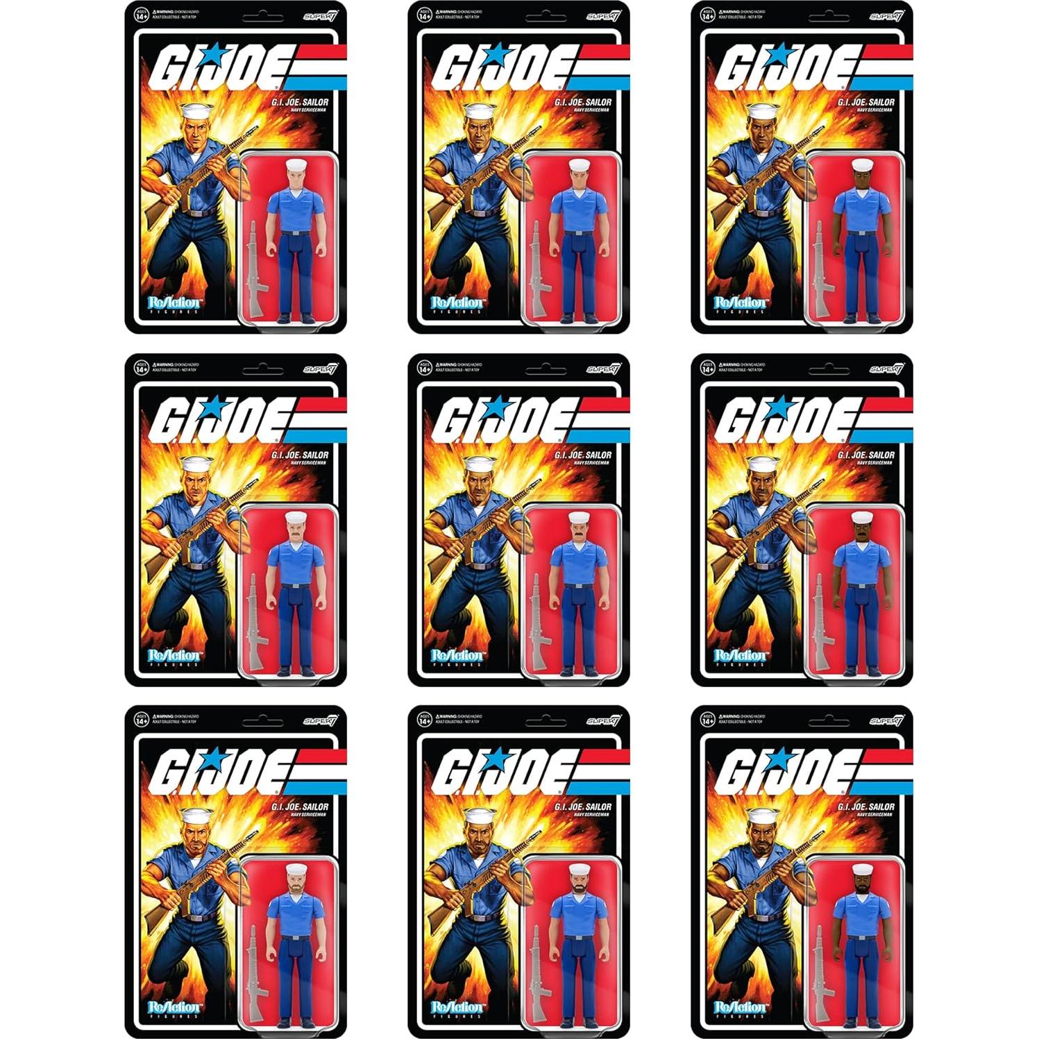 Figura G.I. Joe Super7 Blueshirt Afeitado Limpio 9.5 cm