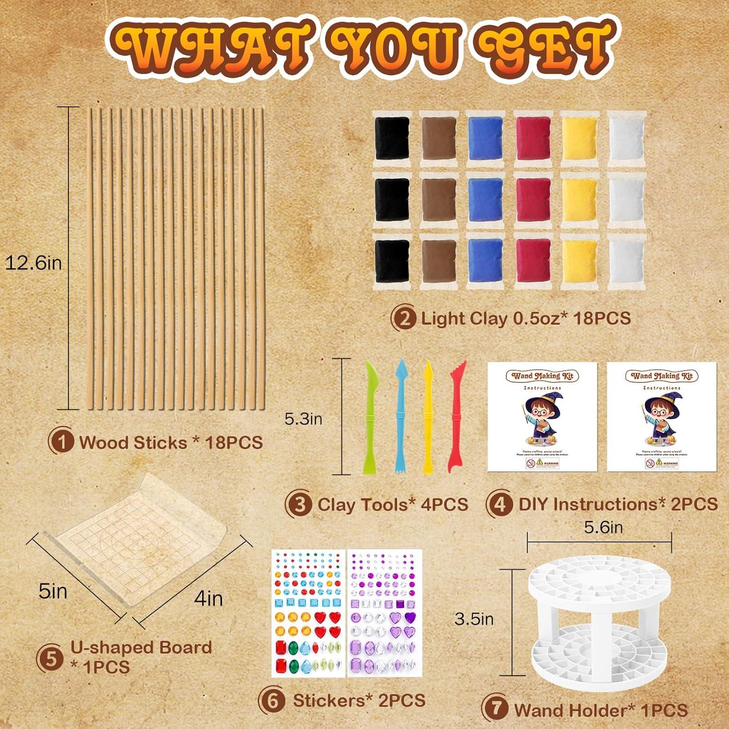 Kit de Varitas Mágicas DIY EnchantZone - 18 Varitas y Accesorios