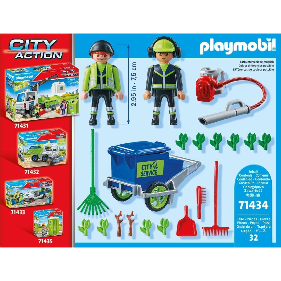 PLAYMOBIL Equipo de Limpieza 71434 Set 32 Piezas