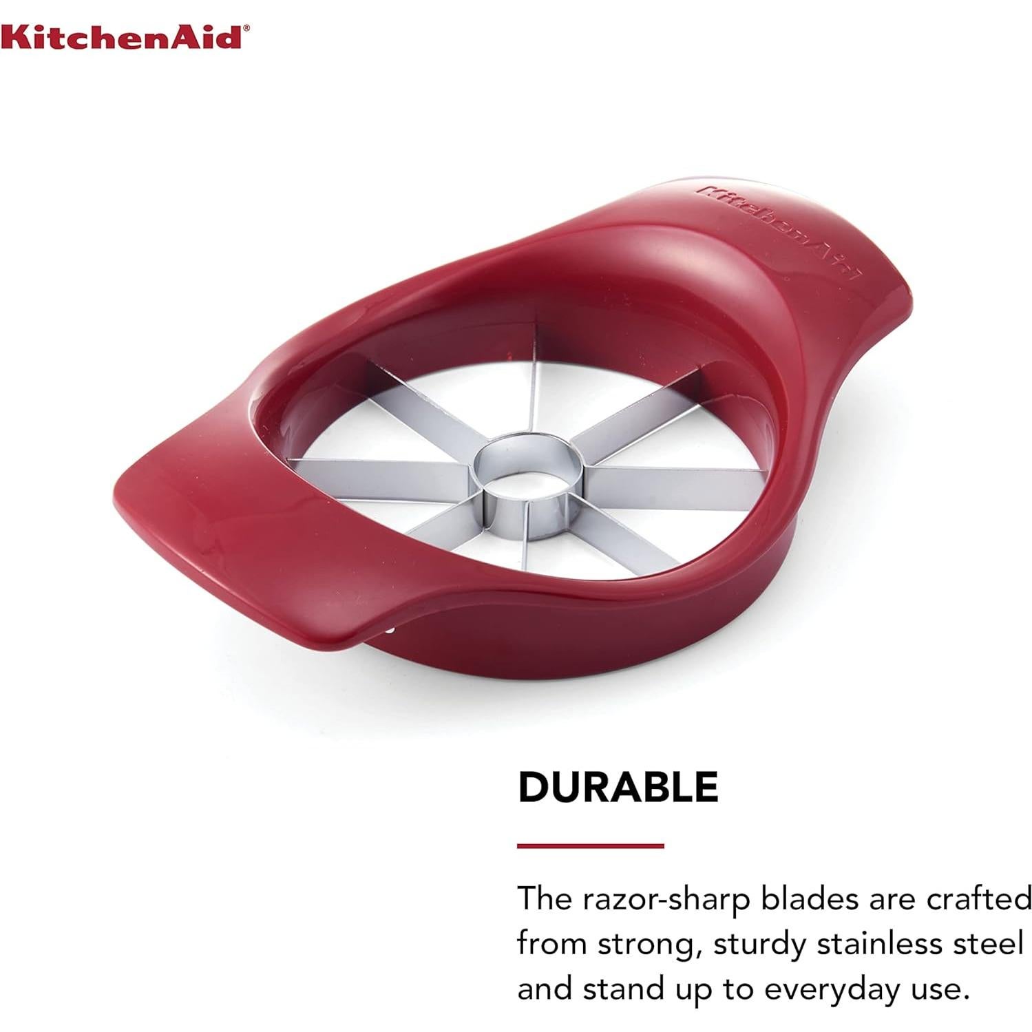 Cortador de Frutas KitchenAid Rojo, Acero Inoxidable, Manual