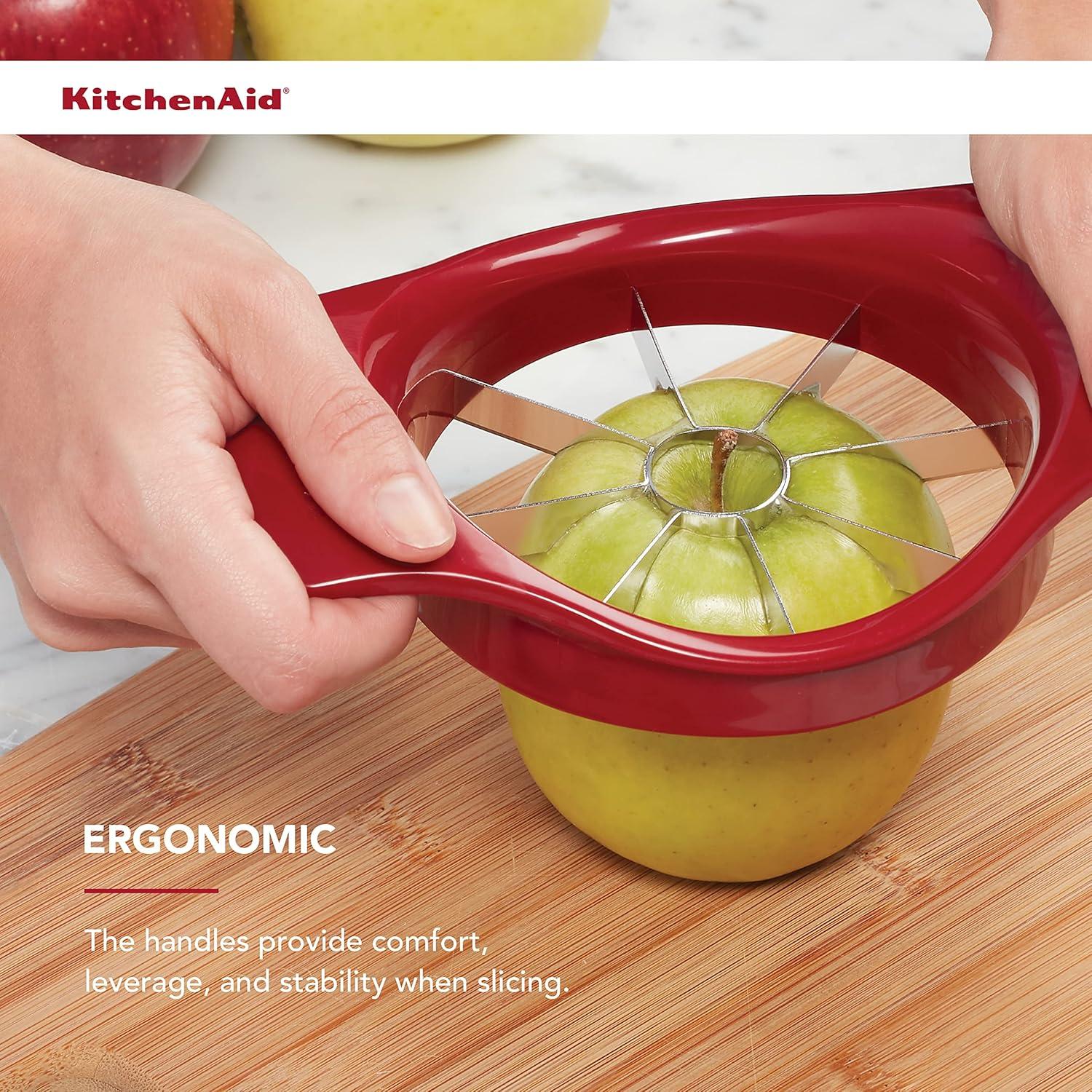 Cortador de Frutas KitchenAid Rojo, Acero Inoxidable, Manual