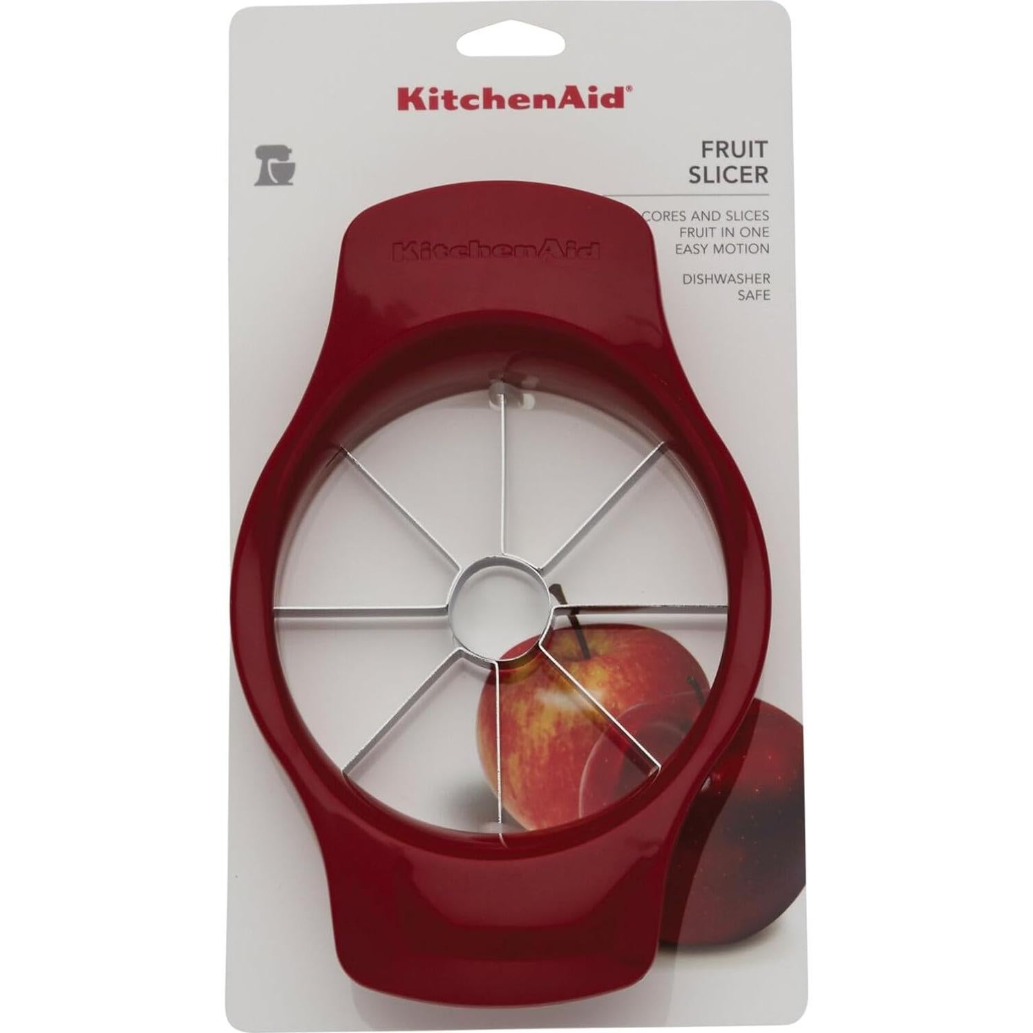 Cortador de Frutas KitchenAid Rojo, Acero Inoxidable, Manual