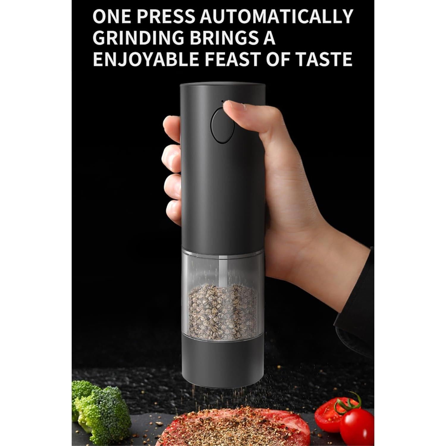 Molinillos Eléctricos de Sal y Pimienta FEIYUANDZ Recargables