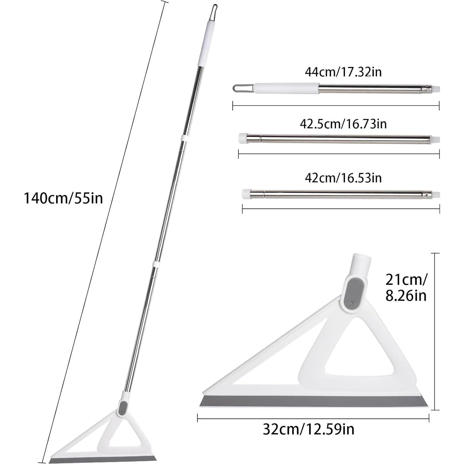 Escoba de Silicona Multifuncional XXFLOWER 139.7 cm Blanca
